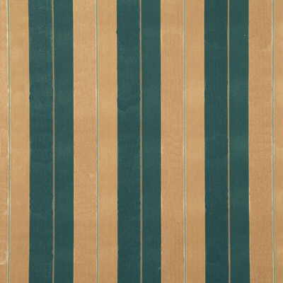Marco Stripe fabric in petrol/cam color - pattern LG50020.685.0 - by G P & J Baker in the Murano Velvets collection