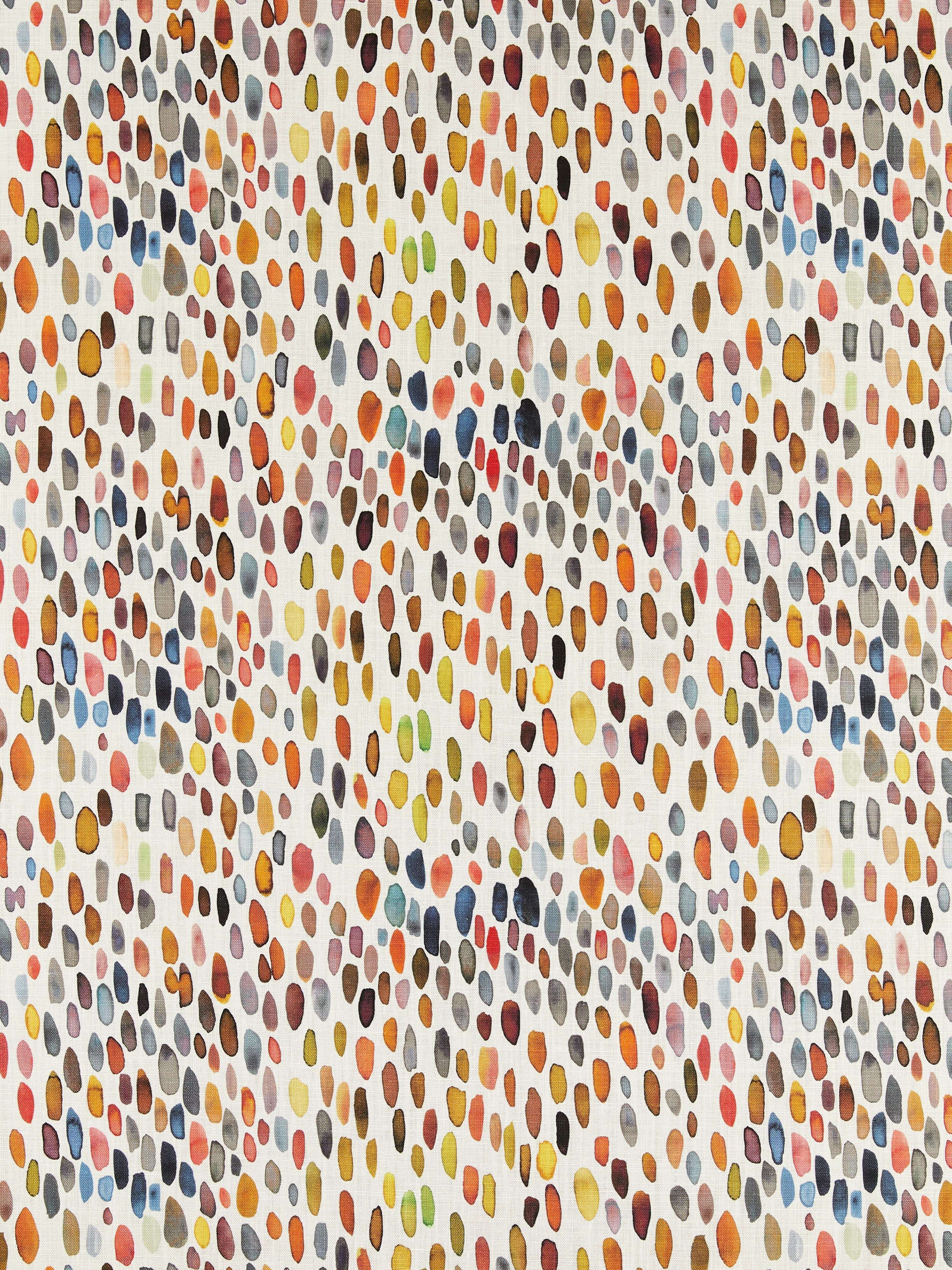 Jamboree Linen Print fabric in blue / multi color - pattern number LO 00035096 - by Scalamandre in the Old World Weavers collection