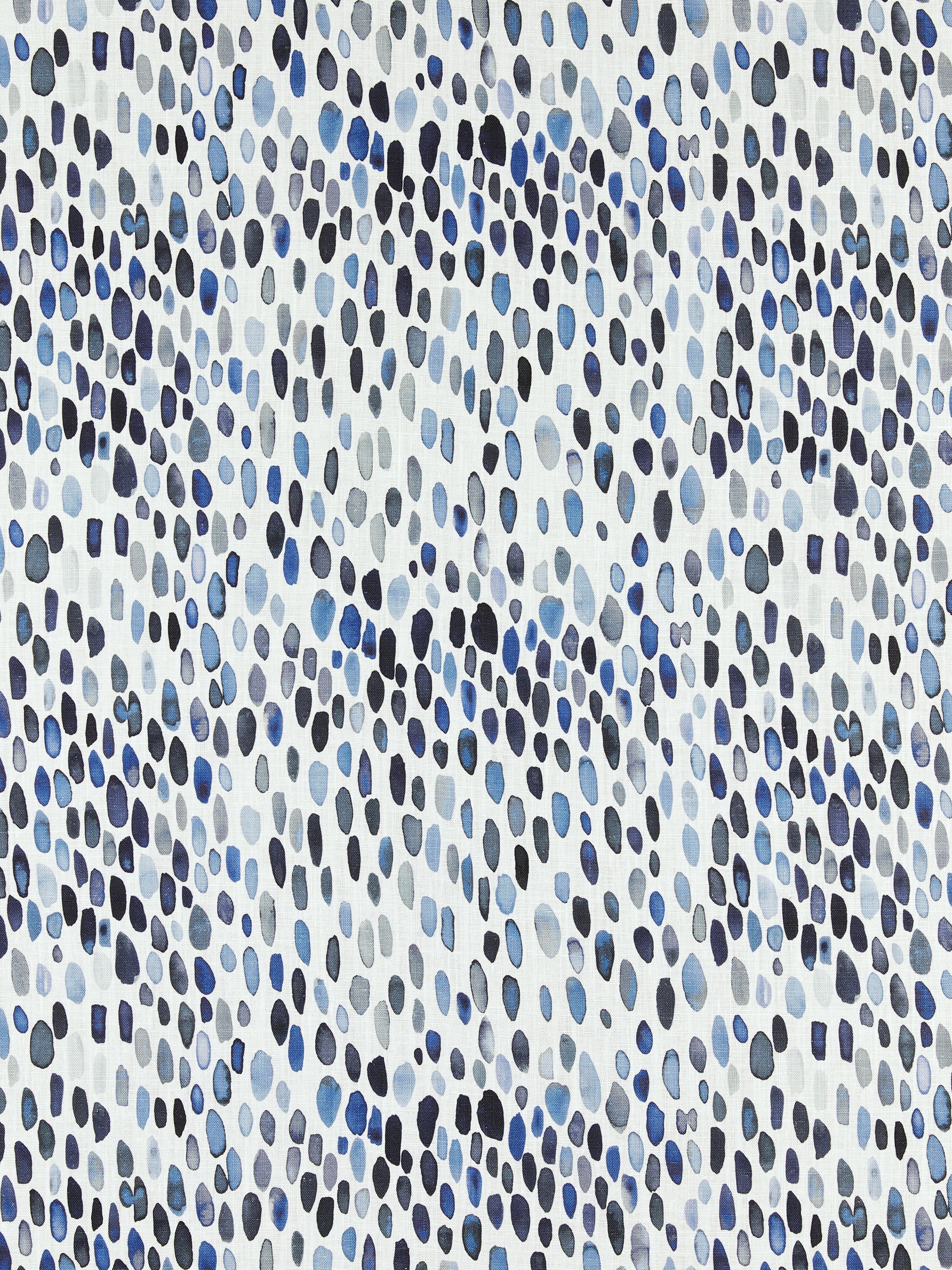 Jamboree Linen Print fabric in blues color - pattern number LO 00045096 - by Scalamandre in the Old World Weavers collection