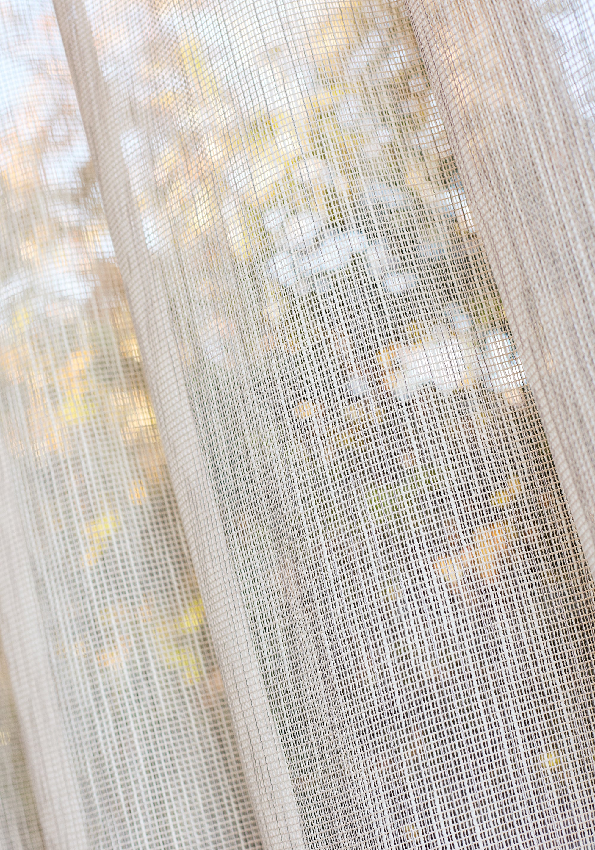 Sheer curtains made with Thibaut&