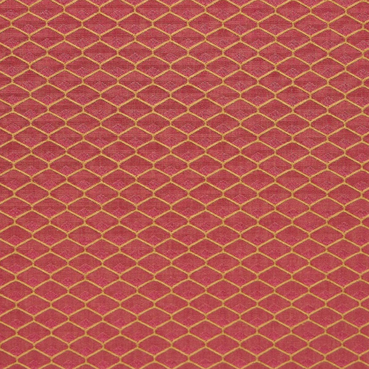 Damask Grillage fabric in red color - pattern number M0 00011375 - by Scalamandre in the Old World Weavers collection