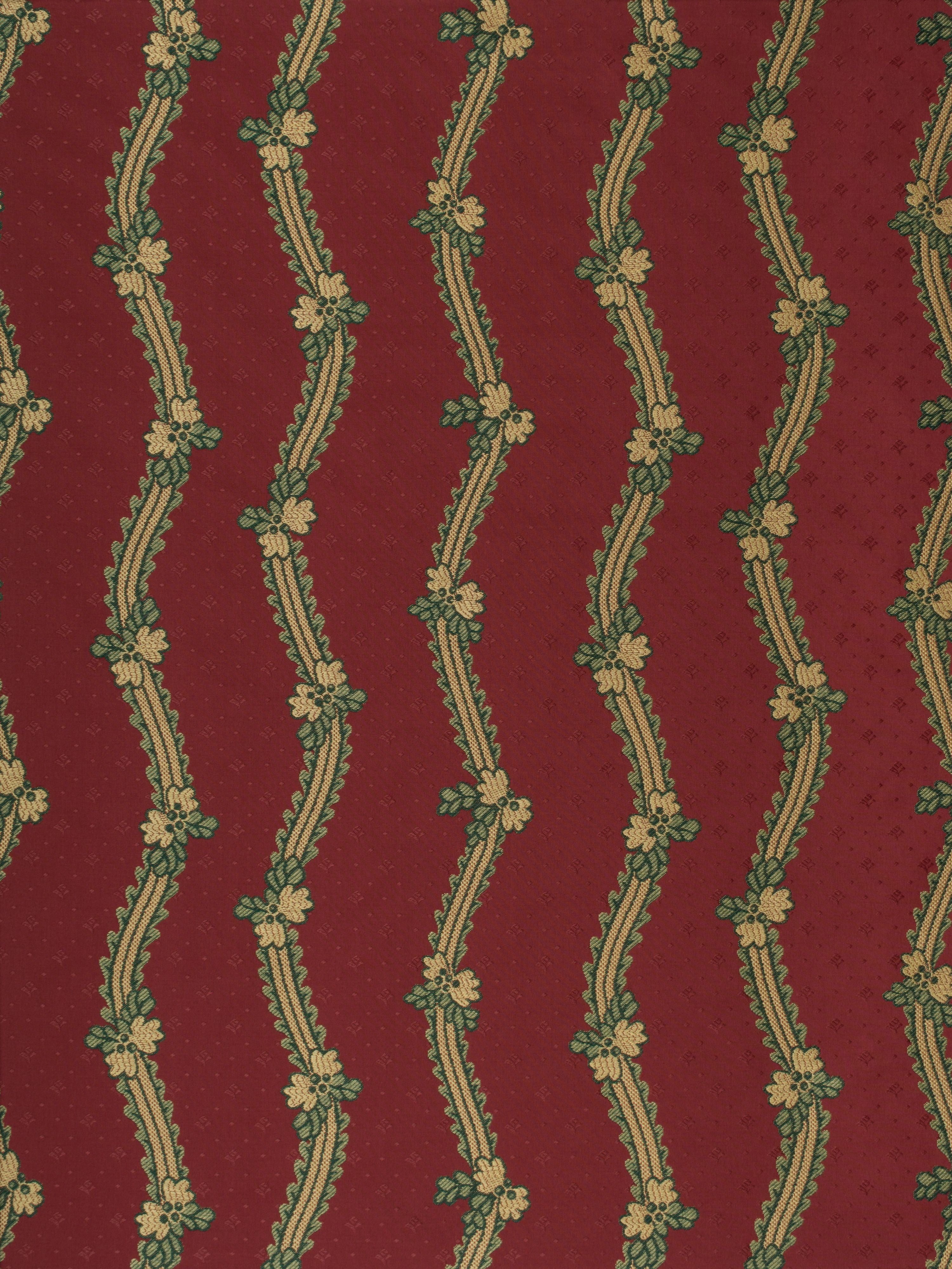 Striped Tiepolo fabric in red color - pattern number M0 00051398 - by Scalamandre in the Old World Weavers collection