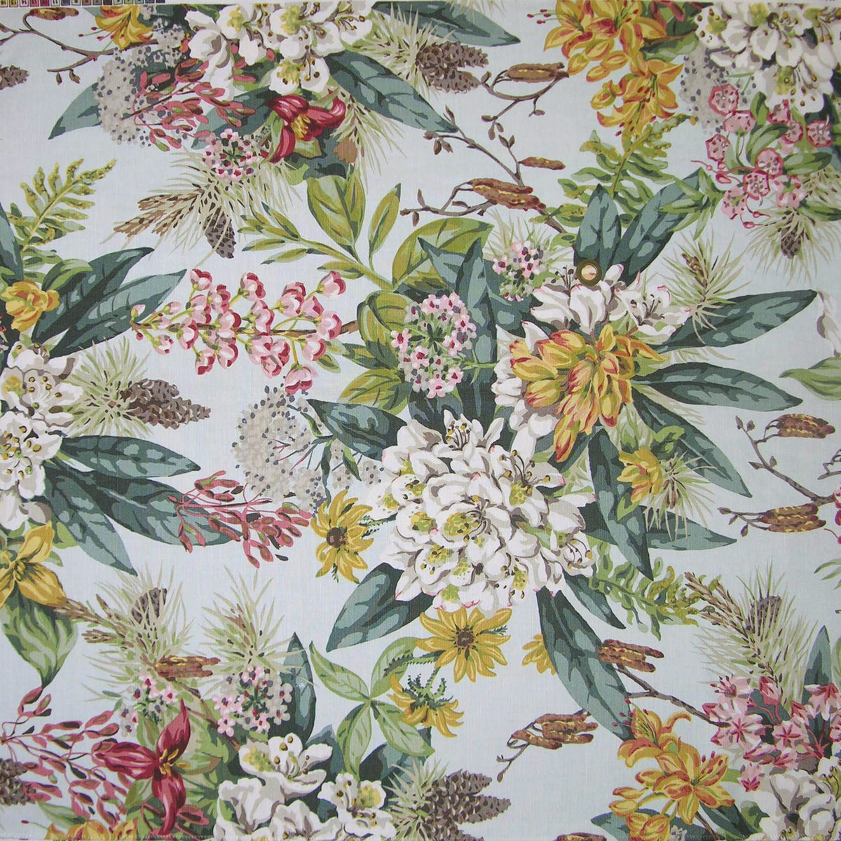 Mountain Greenery fabric in ice blue color - pattern number M7 00011430 - by Scalamandre in the Old World Weavers collection
