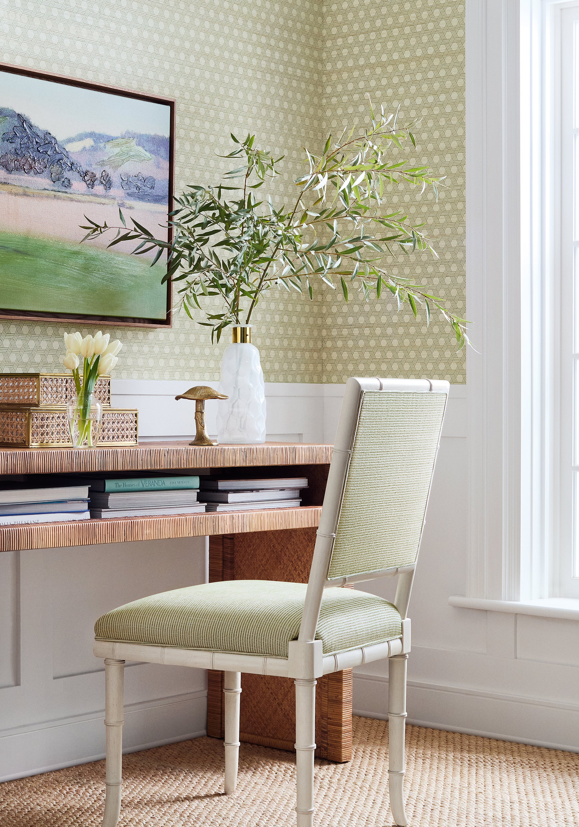 Darien Dining Chair in Thibaut&