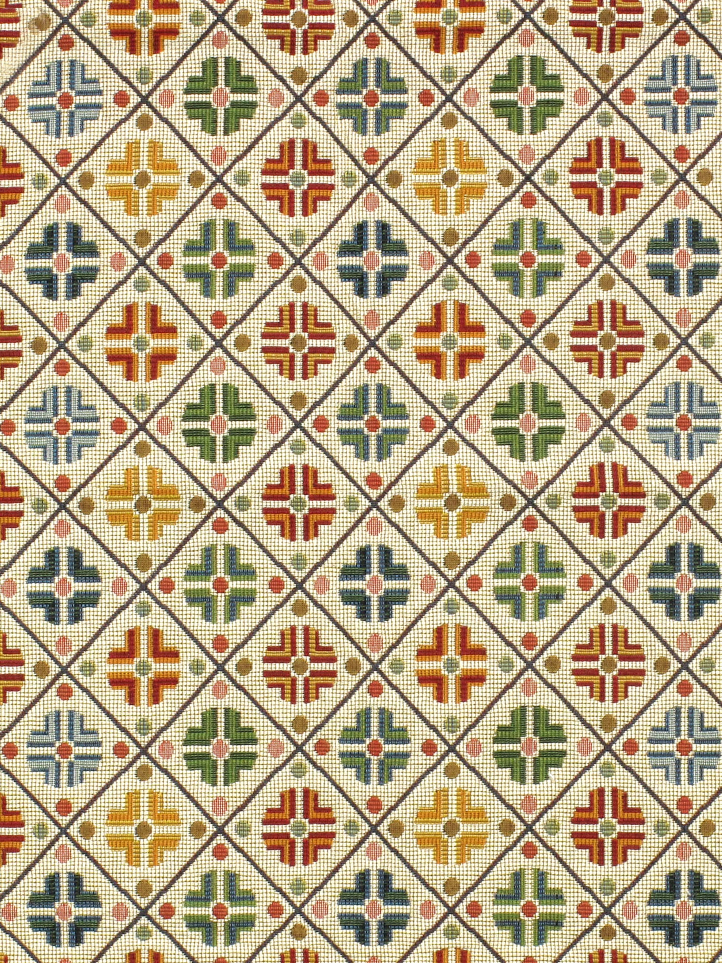 Kirov fabric in multi cream color - pattern number N1 0001B411 - by Scalamandre in the Old World Weavers collection