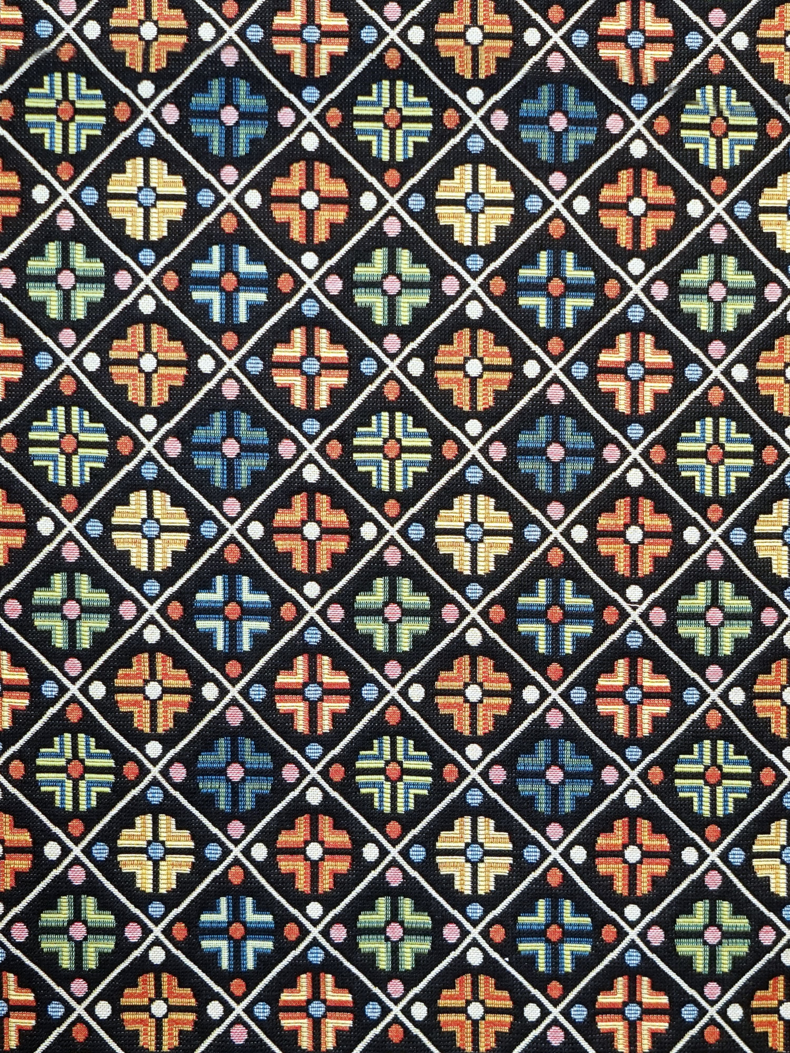 Kirov fabric in multi black color - pattern number N1 0002B411 - by Scalamandre in the Old World Weavers collection