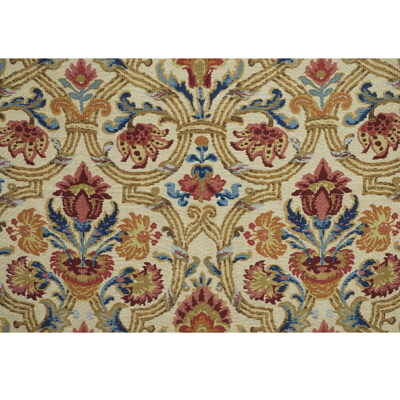 New Sevilla fabric in ruby/blue color - pattern NEW SEVILLA.RUBY/BLUE.0 - by Lee Jofa