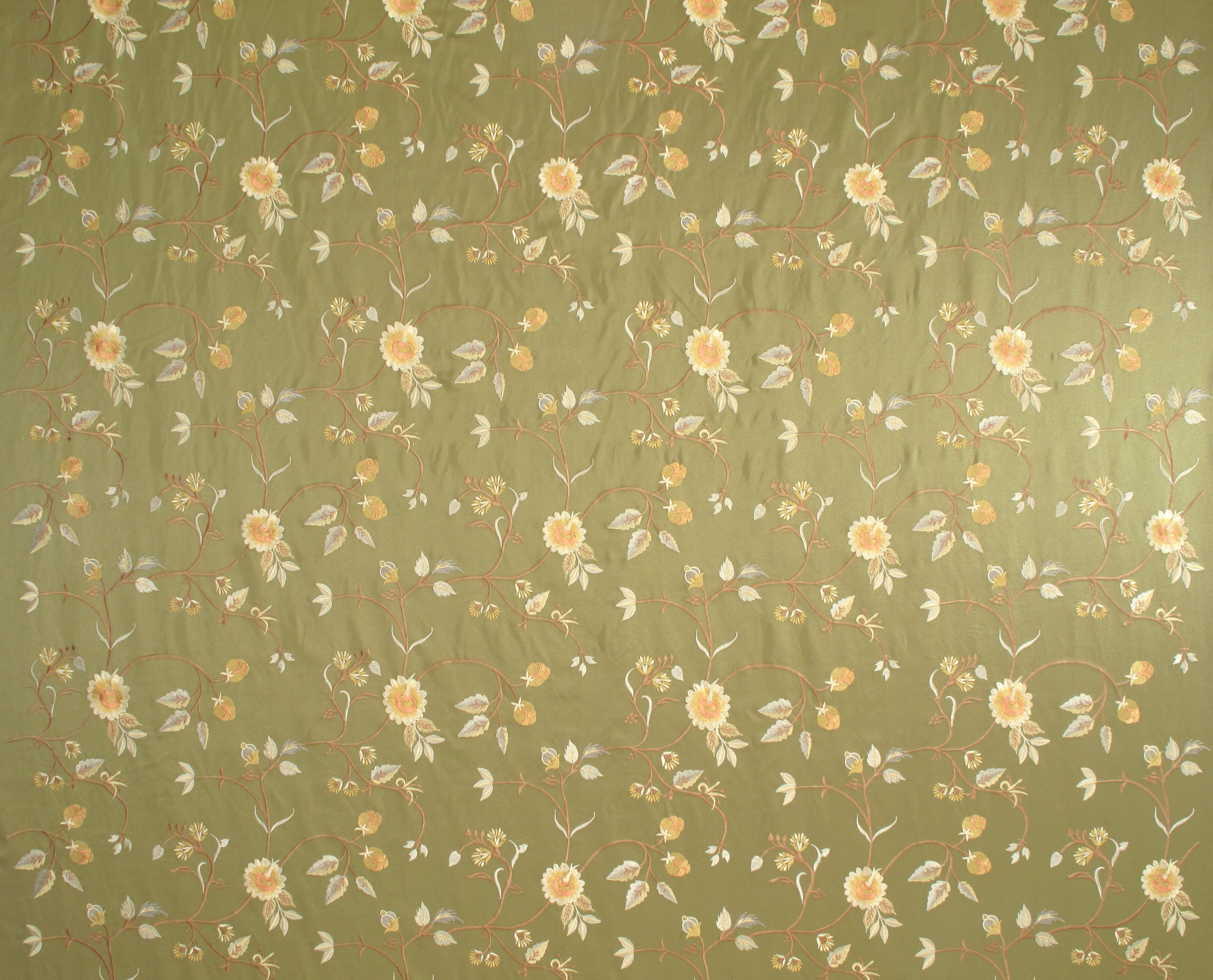 Benares fabric in olive color - pattern number NG 00020071 - by Scalamandre in the Old World Weavers collection