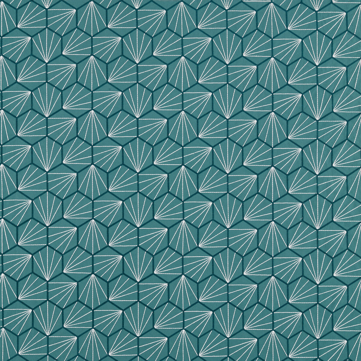 Aikyo fabric in teal color - pattern number NJAP132736.SCN.0 - by Scion in the Scion collection