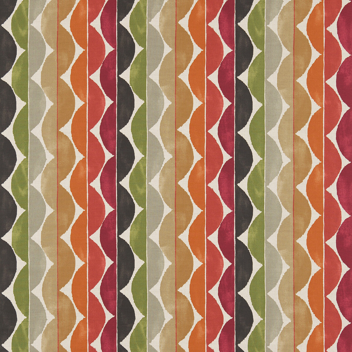 Yoki fabric in terracotta moss amber color - pattern number NSPI120310.SCN.0 - by Scion in the Scion collection