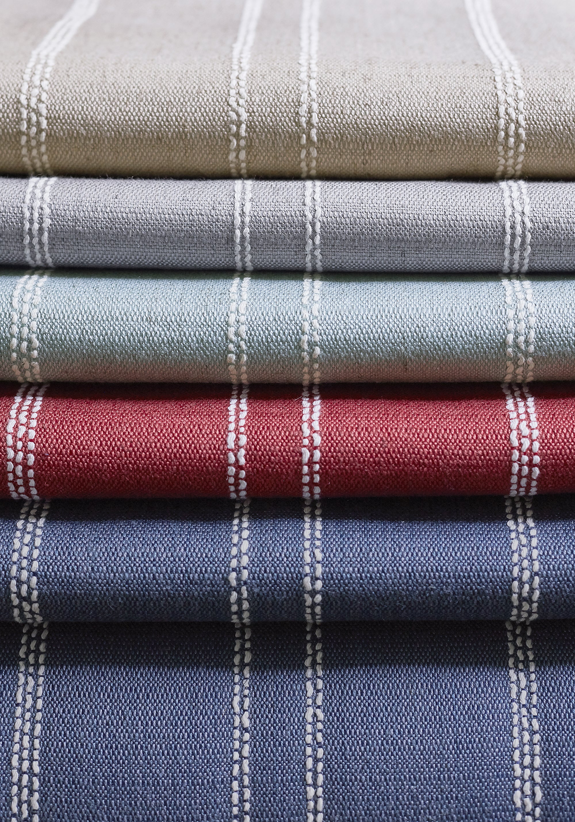 Collection of Nolan Stripe woven fabric featuring red color fabric - pattern number W73308 - by Thibaut in the Nomad collection