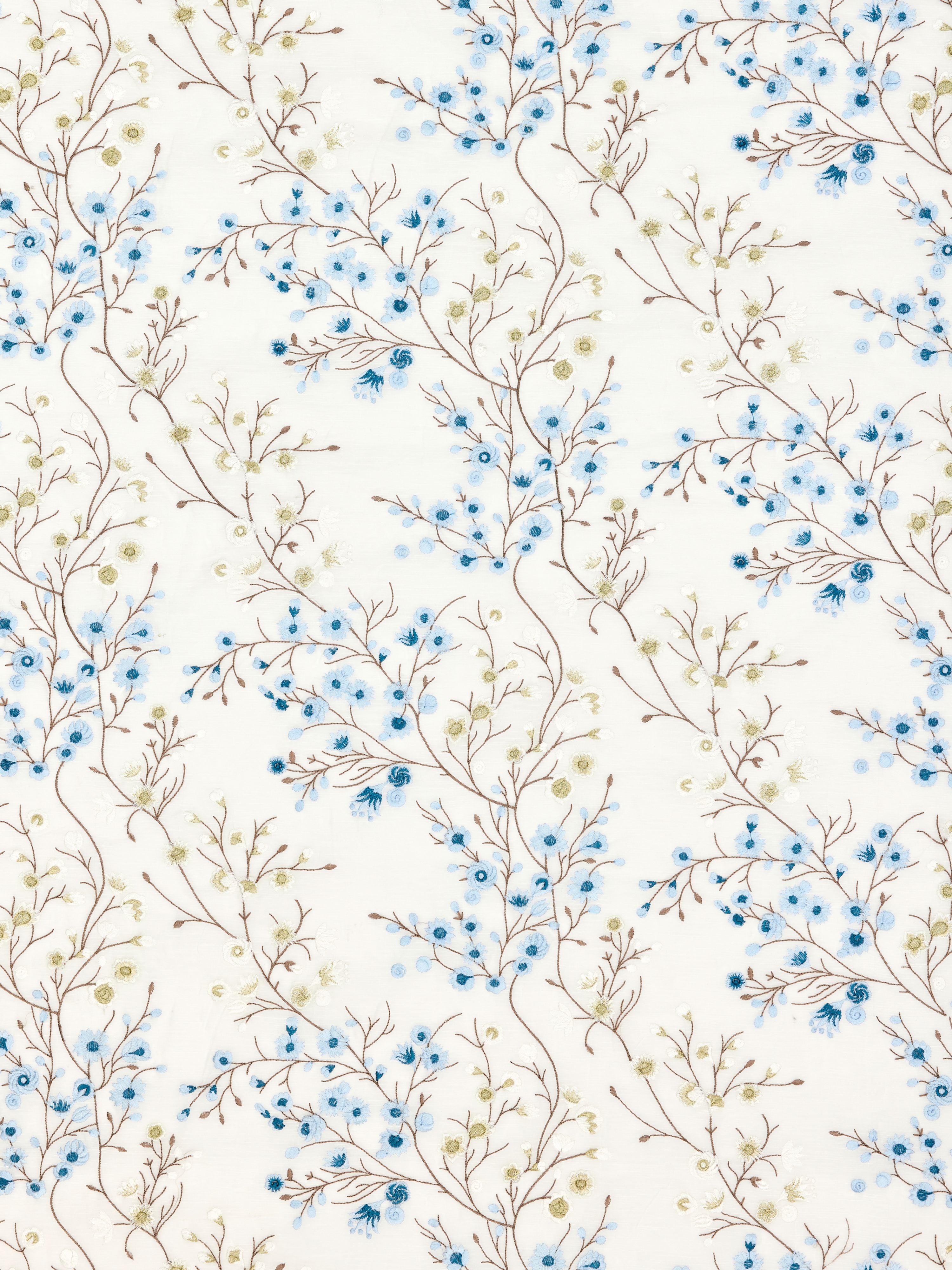 Lilette Sheer fabric in porcelain color - pattern number P4 00049863 - by Scalamandre in the Old World Weavers collection