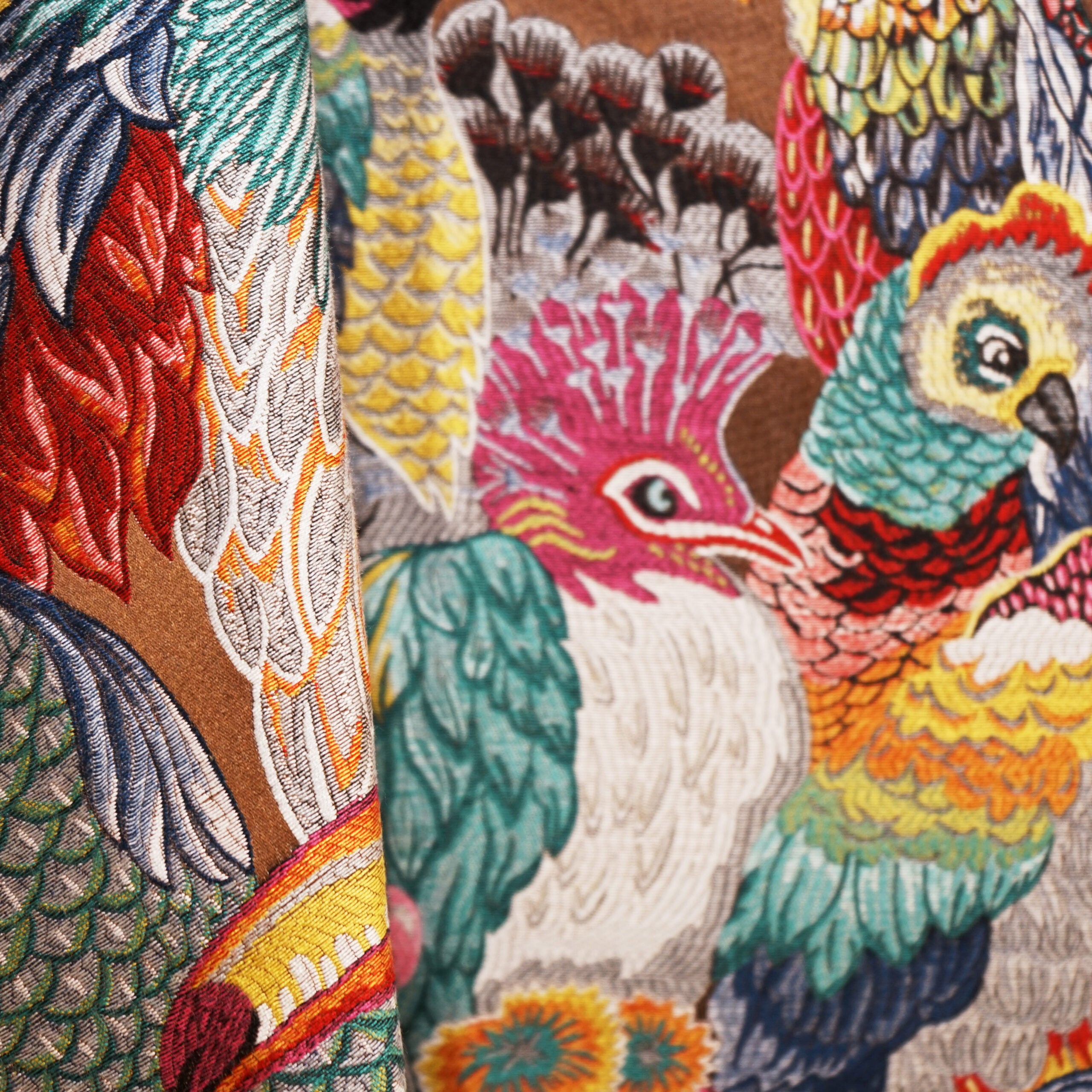 Parrots fabric in 45 color - pattern number Parrots45SJ101 - by JF Fabrics in the JF Studio collection