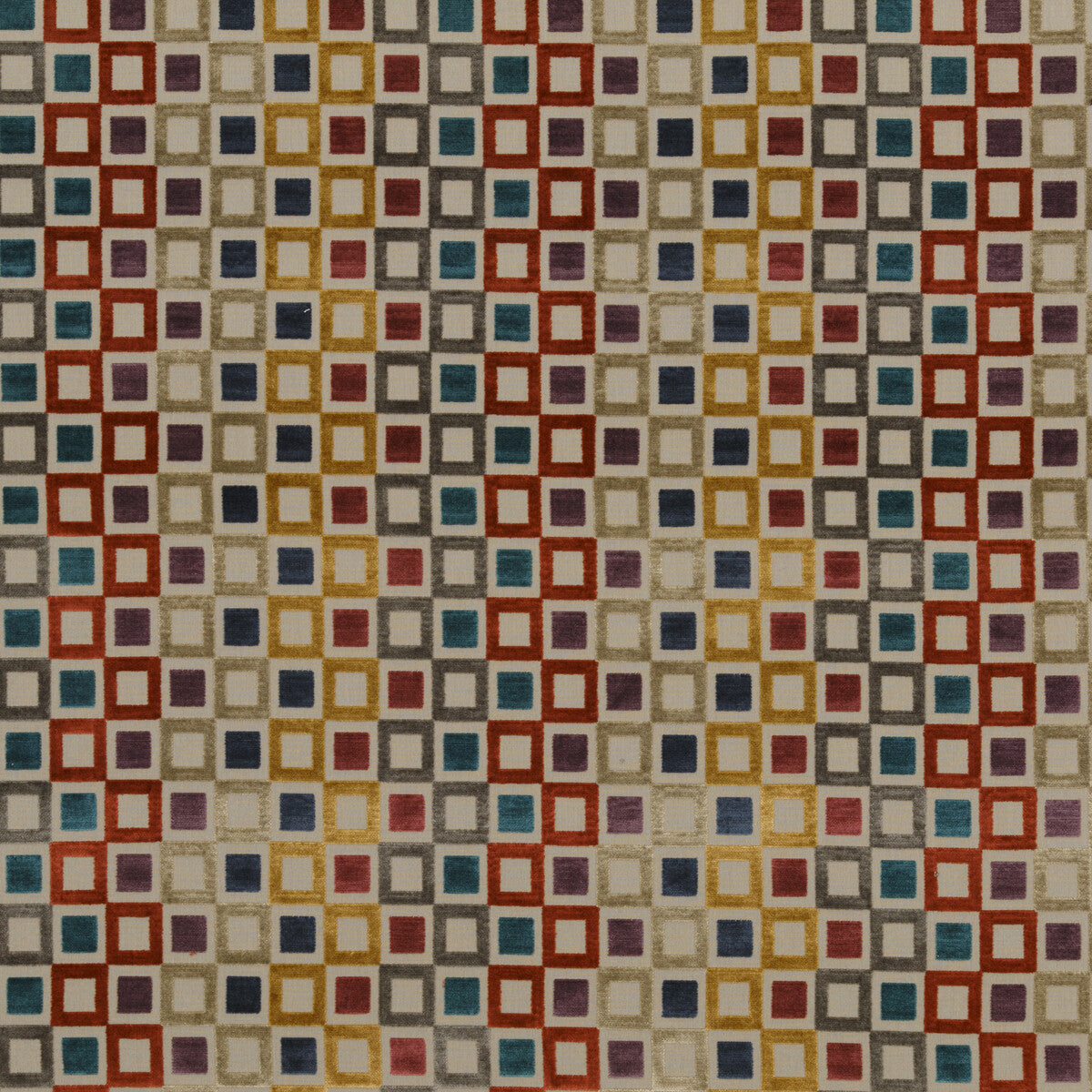 Square Dance fabric in tutti frutti color - pattern PF50425.1.0 - by Baker Lifestyle in the Carnival collection