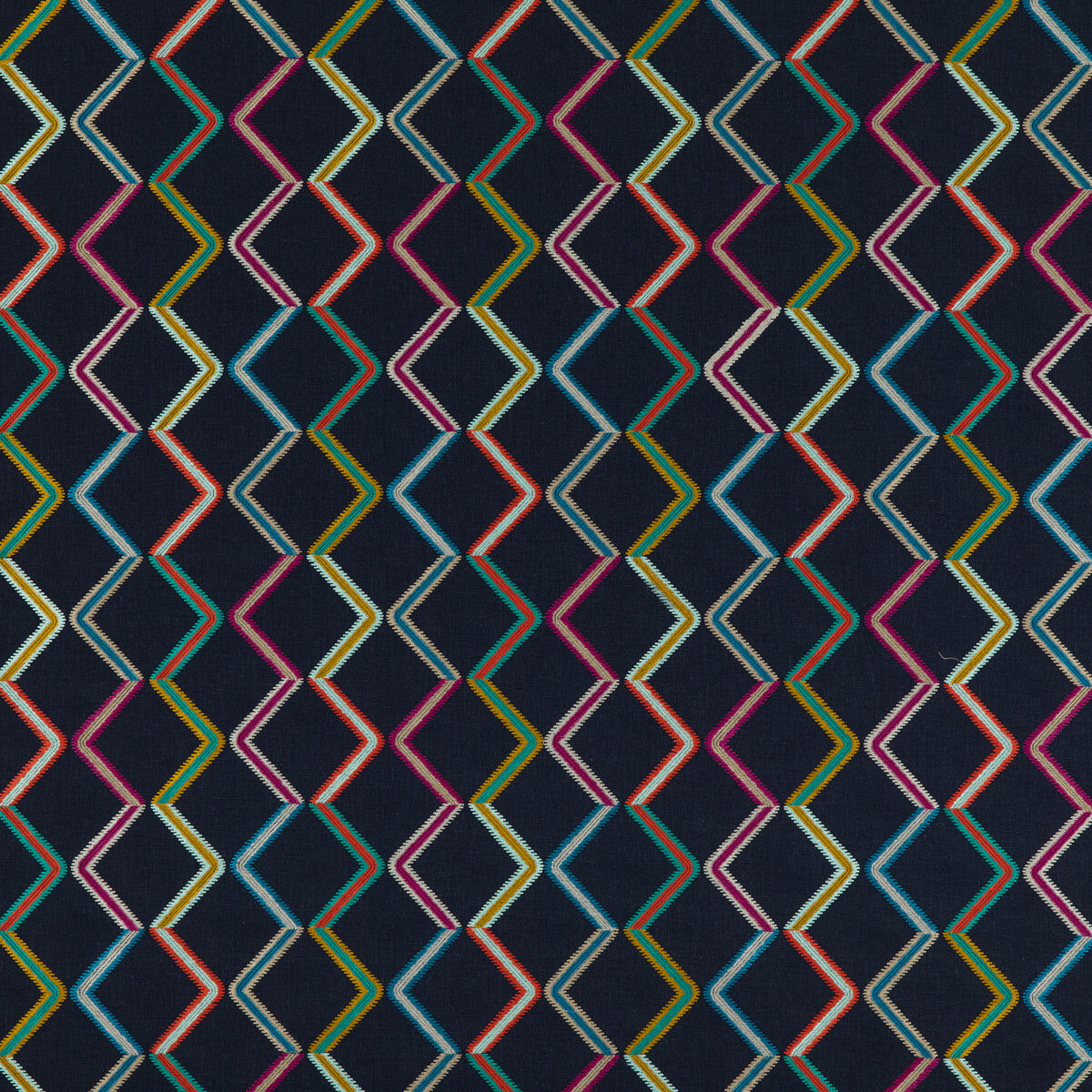 Danza fabric in indigo color - pattern PF50464.2.0 - by Baker Lifestyle in the Fiesta collection