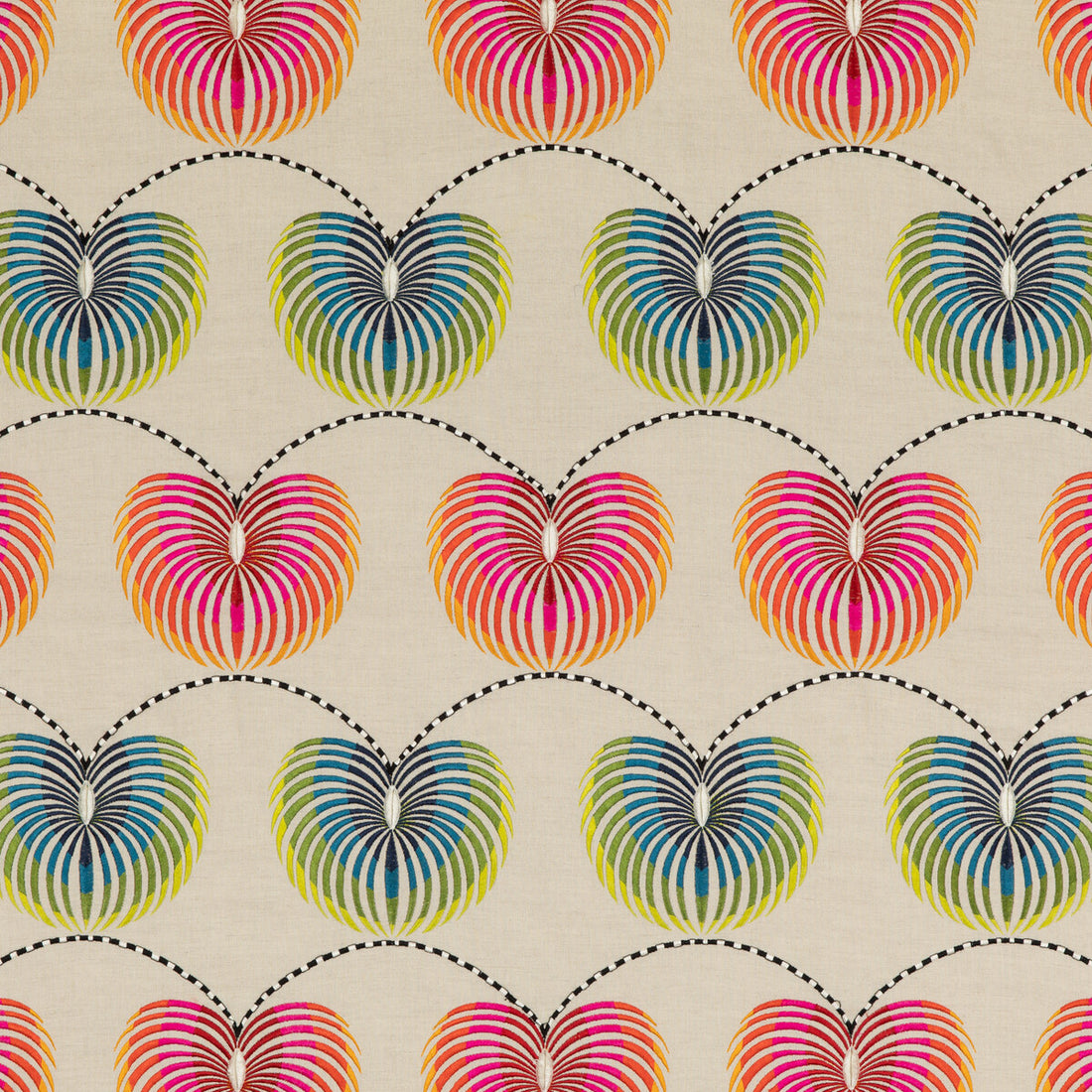 Lanterns fabric in tutti frutti color - pattern PF50469.1.0 - by Baker Lifestyle in the Fiesta collection