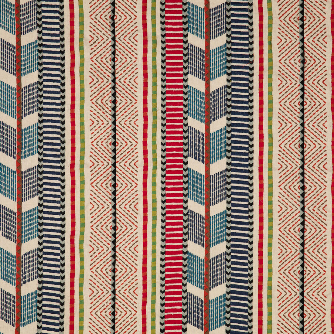 Rebozo fabric in multi color - pattern PF50472.1.0 - by Baker Lifestyle in the Fiesta collection