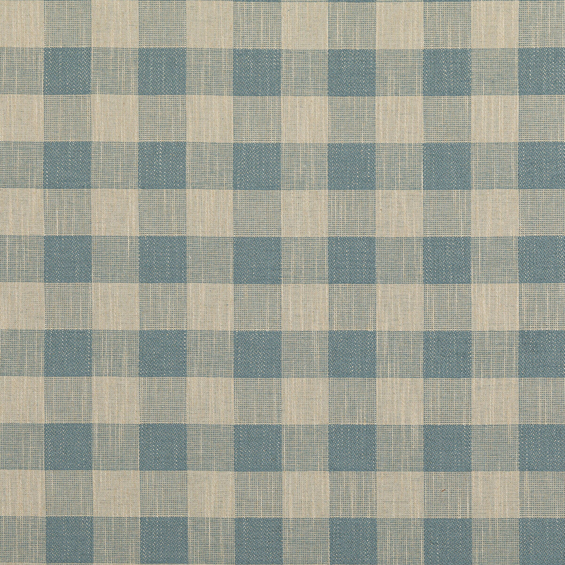 Block Check fabric in soft blue color - pattern PF50490.605.0 - by Baker Lifestyle in the Block Weaves collection