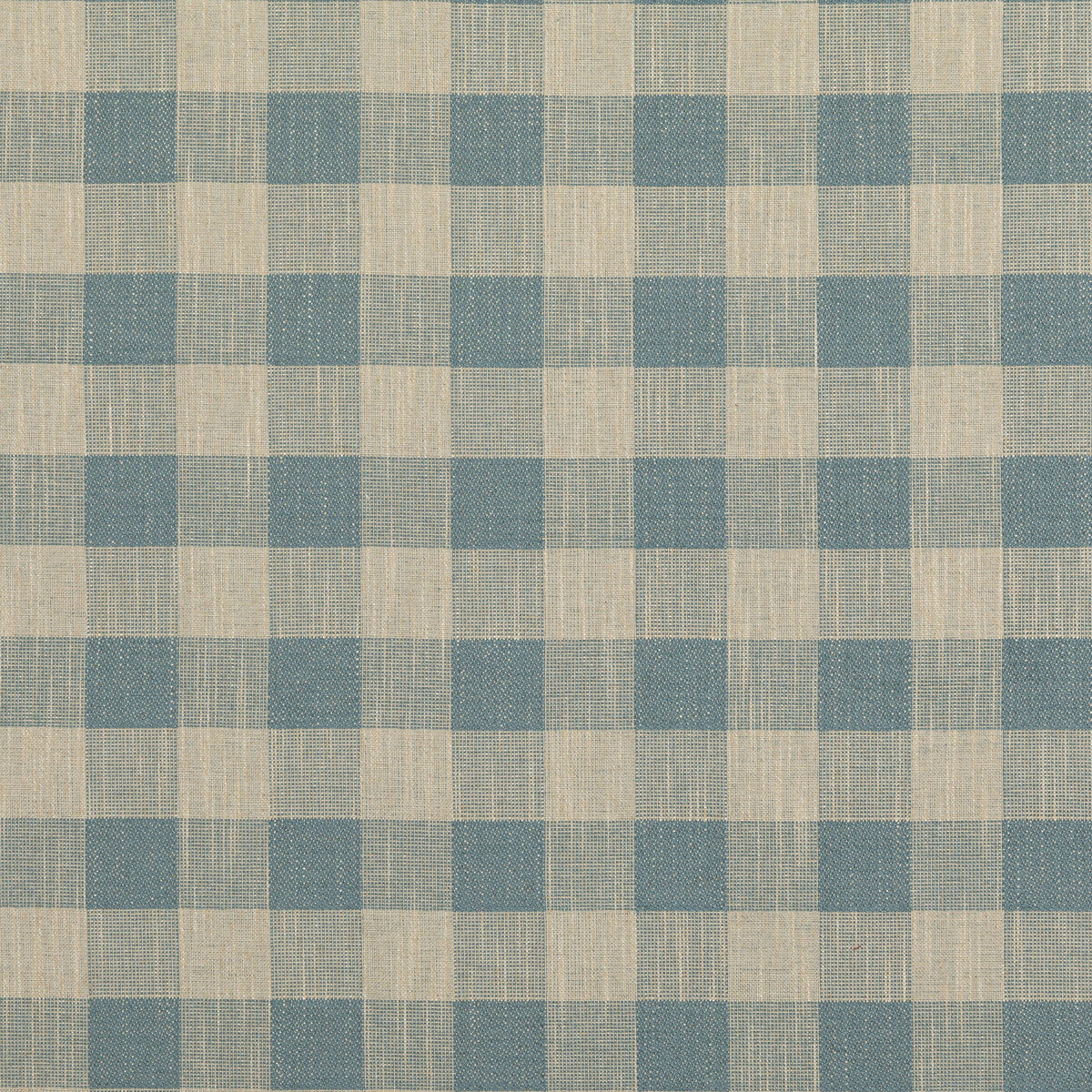 Block Check fabric in soft blue color - pattern PF50490.605.0 - by Baker Lifestyle in the Block Weaves collection