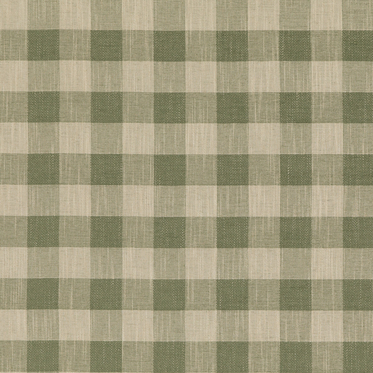 Block Check fabric in green color - pattern PF50490.735.0 - by Baker Lifestyle in the Block Weaves collection