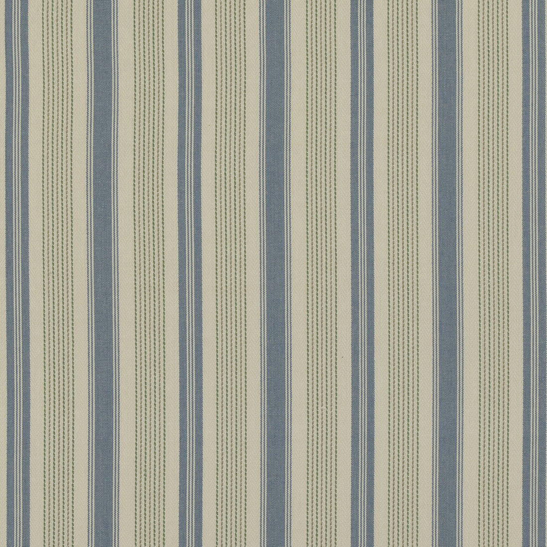 Purbeck Stripe fabric in blue/green color - pattern PF50507.1.0 - by Baker Lifestyle in the Bridport collection