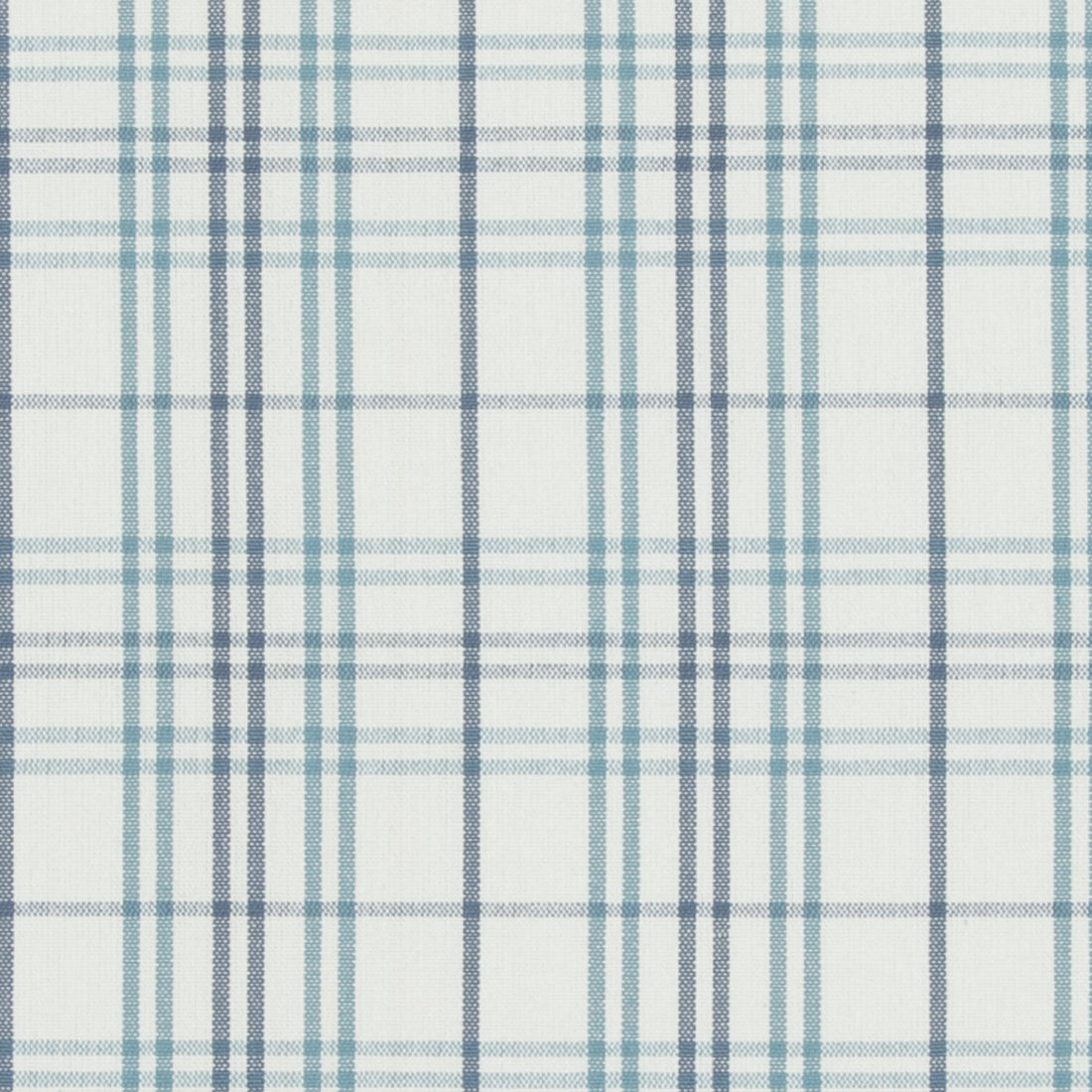 Purbeck Check fabric in aqua color - pattern PF50508.2.0 - by Baker Lifestyle in the Bridport collection