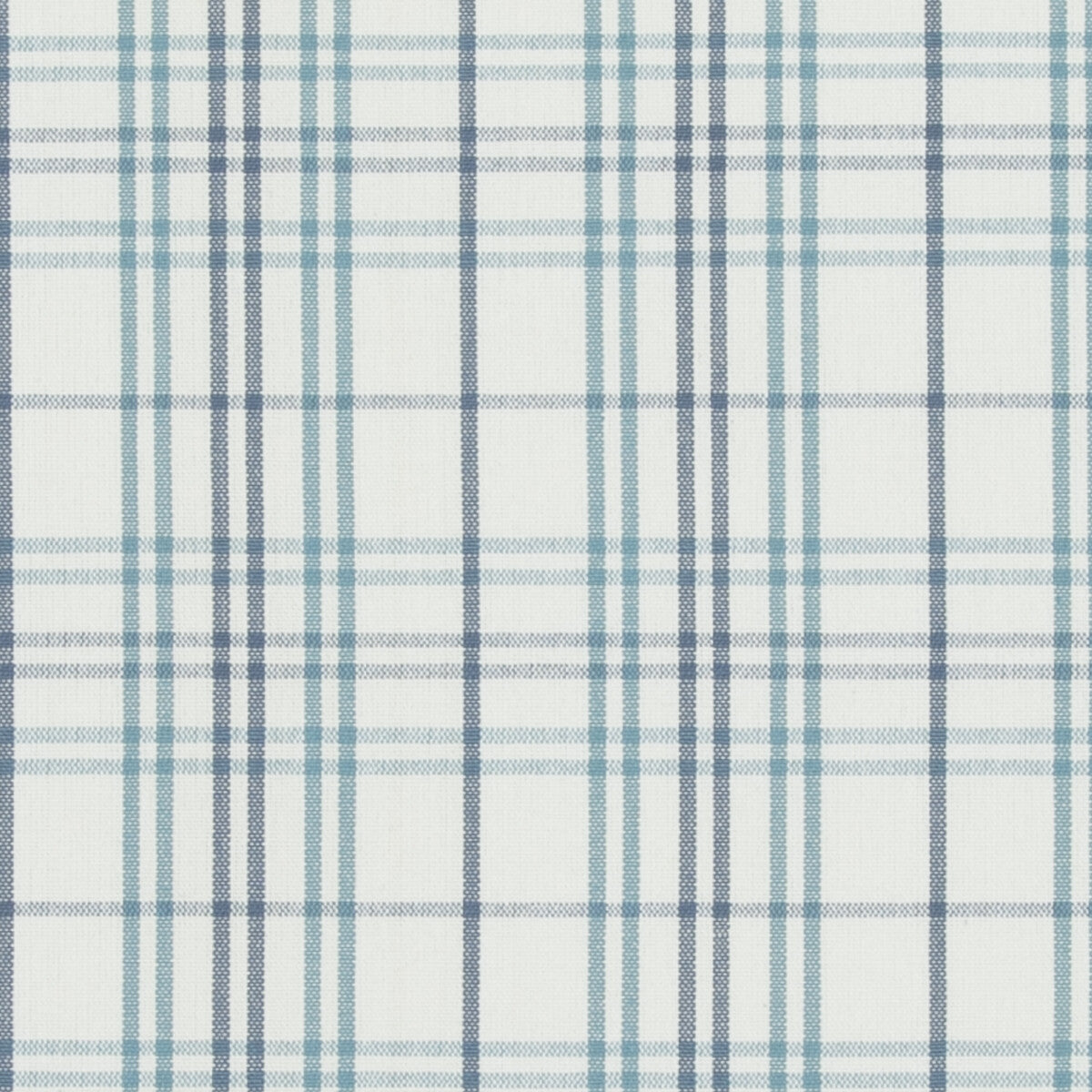Purbeck Check fabric in aqua color - pattern PF50508.2.0 - by Baker Lifestyle in the Bridport collection