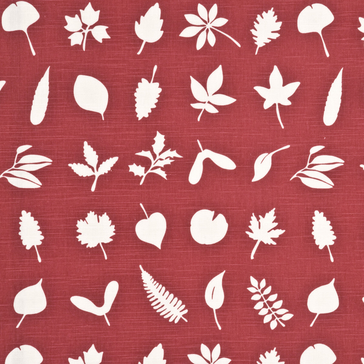 Tumbling Leaves fabric in red color - pattern PP50342.2.0 - by Baker Lifestyle in the Opera Garden collection