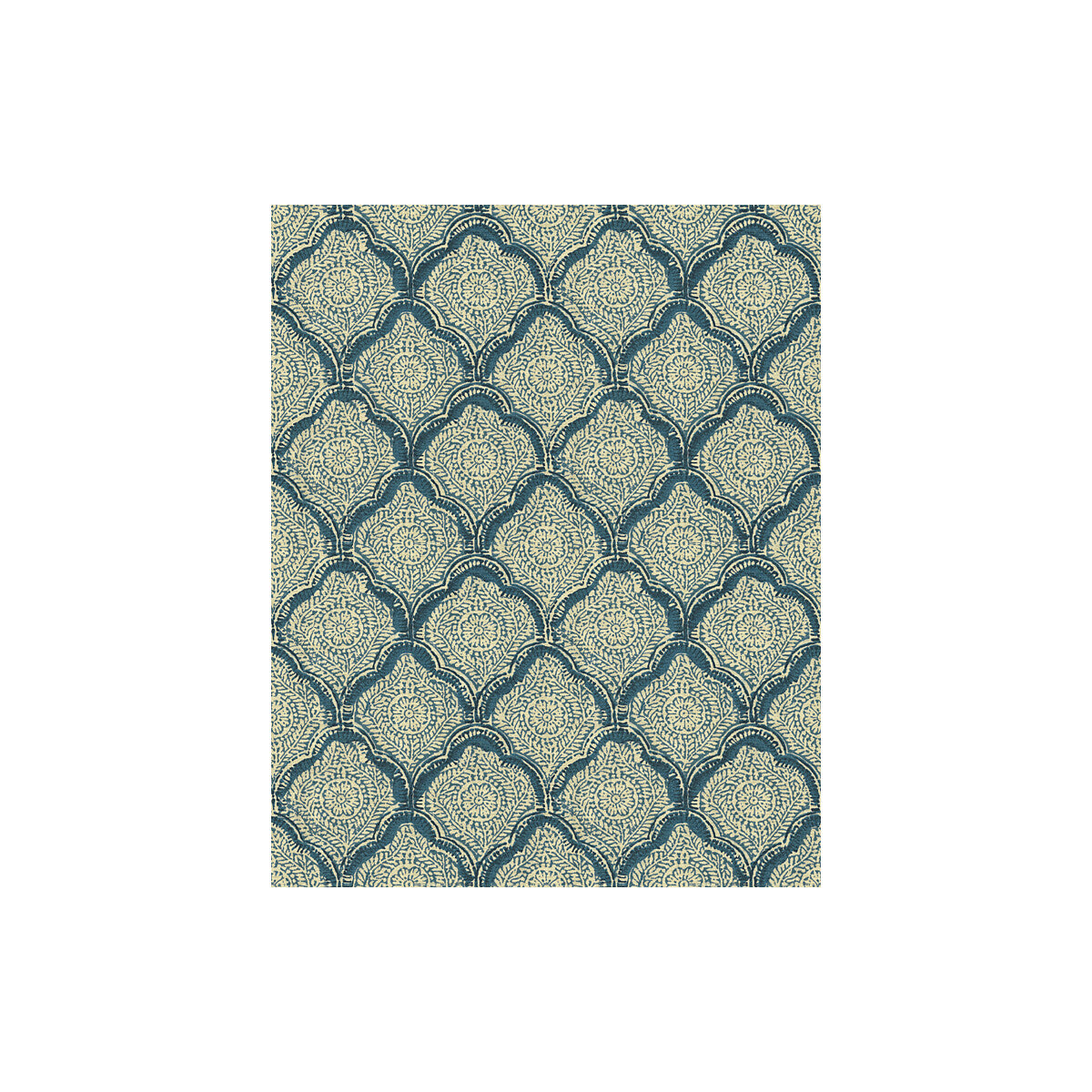 Kashmira fabric in indigo color - pattern PP50376.5.0 - by Baker Lifestyle in the Echo II collection