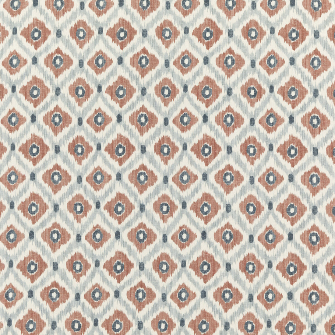 Vasco fabric in indigo/spice color - pattern PP50448.3.0 - by Baker Lifestyle in the Homes &amp; Gardens III collection