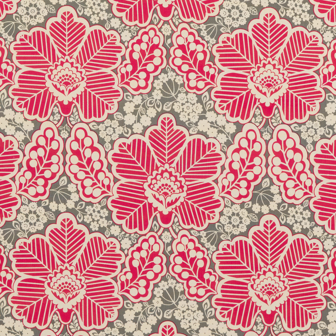 Arbour fabric in fuchsia color - pattern PP50479.6.0 - by Baker Lifestyle in the Block Party collection