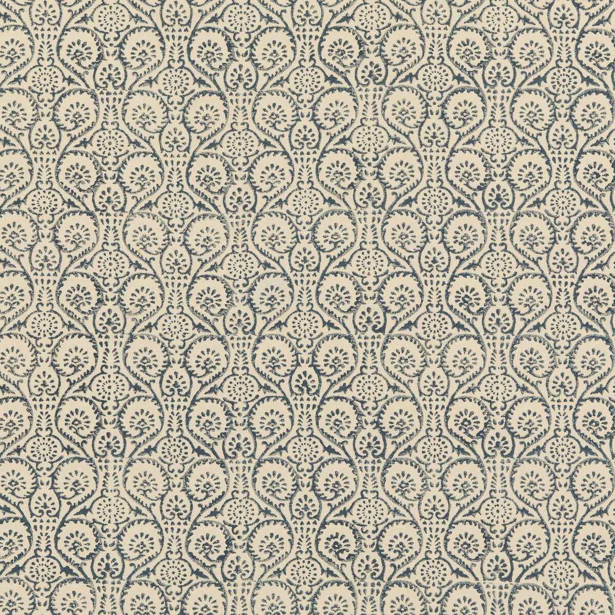 Pollen Trail fabric in indigo color - pattern PP50481.1.0 - by Baker Lifestyle in the Block Party collection