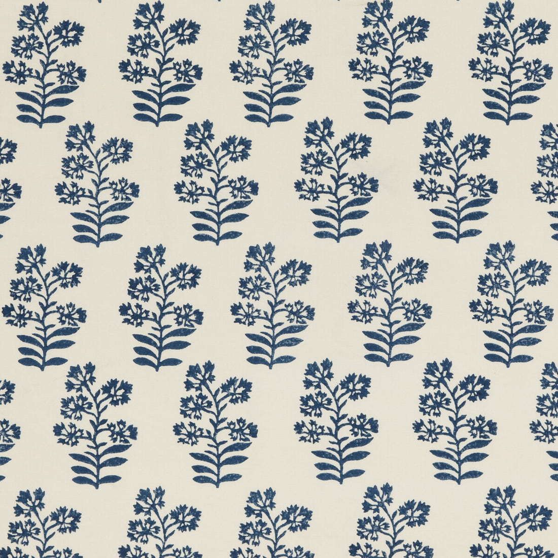Wild Flower fabric in indigo color - pattern PP50483.1.0 - by Baker Lifestyle in the Block Party collection