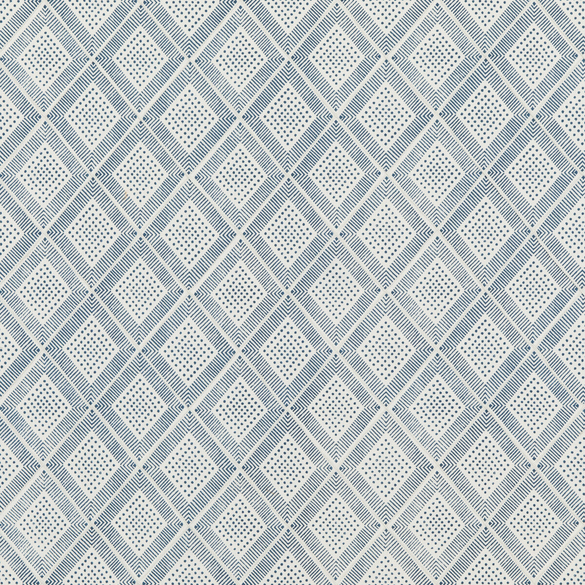 Block Trellis fabric in indigo color - pattern PP50484.1.0 - by Baker Lifestyle in the Block Party collection