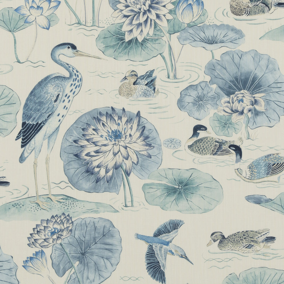 Ellingham fabric in blue color - pattern PP50499.1.0 - by Baker Lifestyle in the Bridport collection