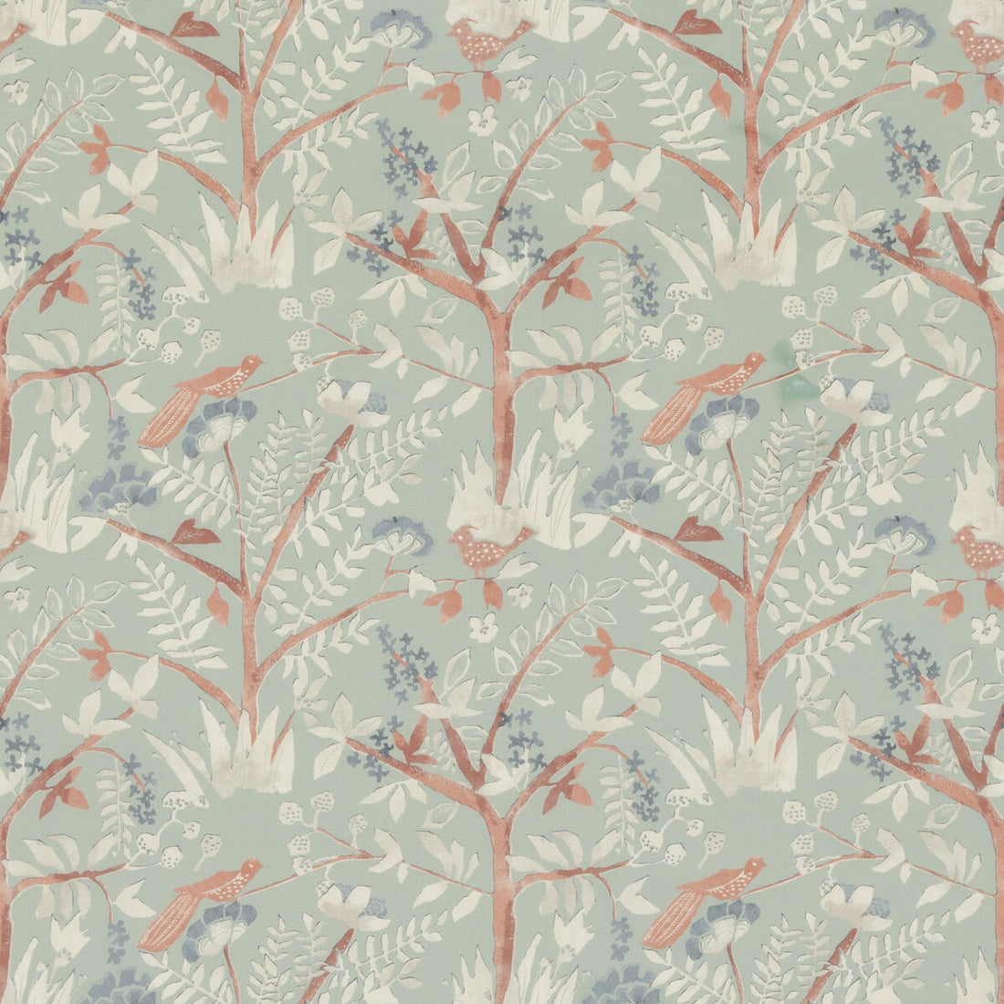 Lulworth fabric in aqua color - pattern PP50502.2.0 - by Baker Lifestyle in the Bridport collection