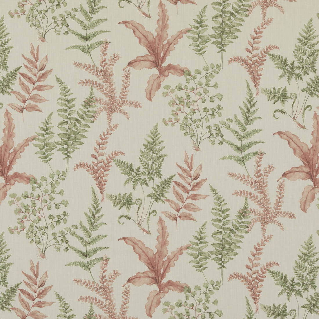 Ferndown fabric in green/pink color - pattern PP50503.4.0 - by Baker Lifestyle in the Bridport collection