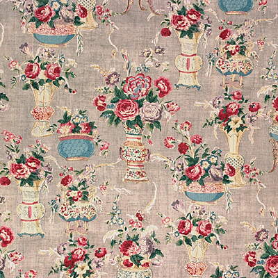 Blush China fabric in grey color - pattern R1361.1.0 - by G P &amp; J Baker in the Perandor collection