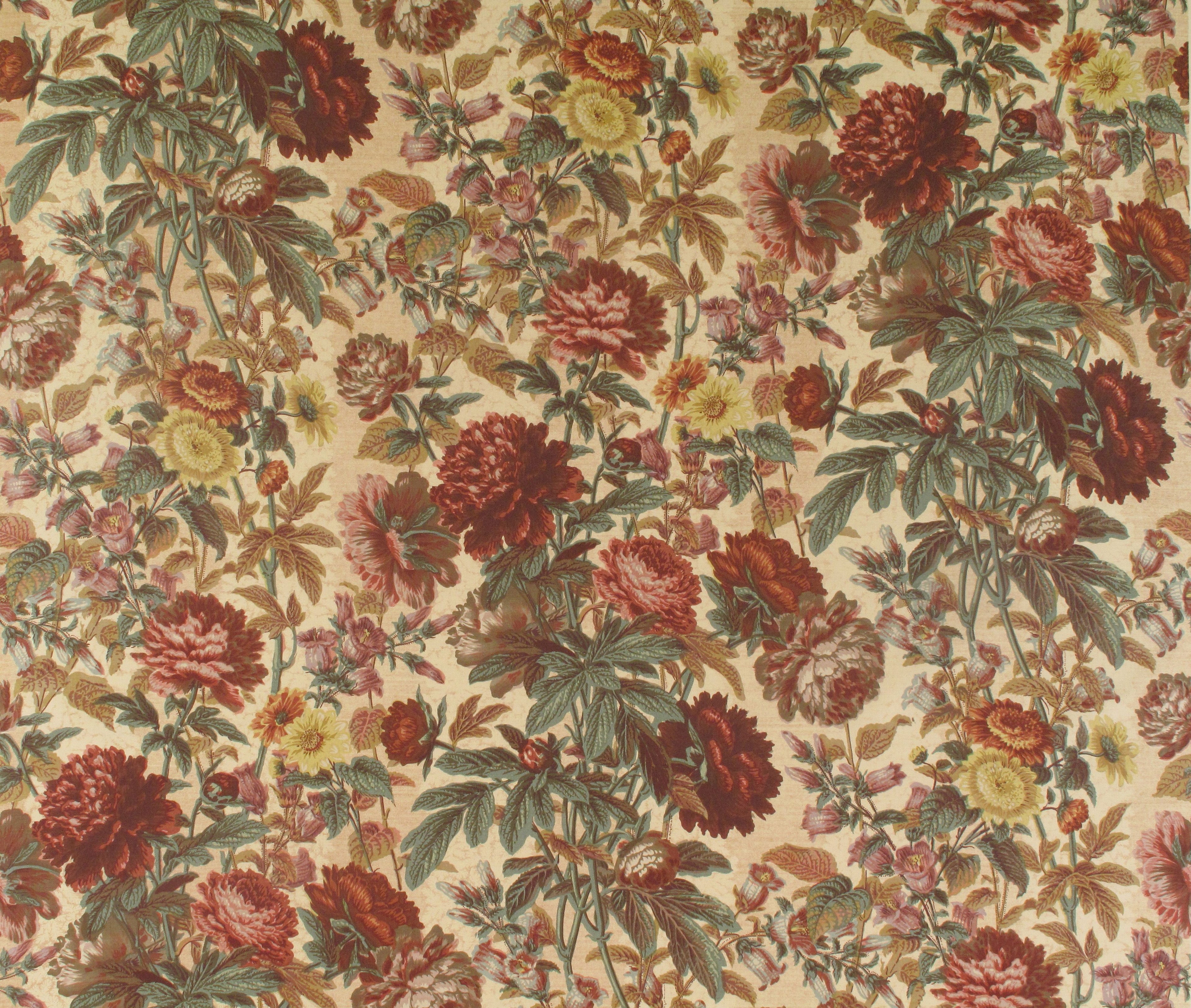 Brecon fabric in brick/rust/teal/multi color - pattern number RZ 00021915 - by Scalamandre in the Old World Weavers collection