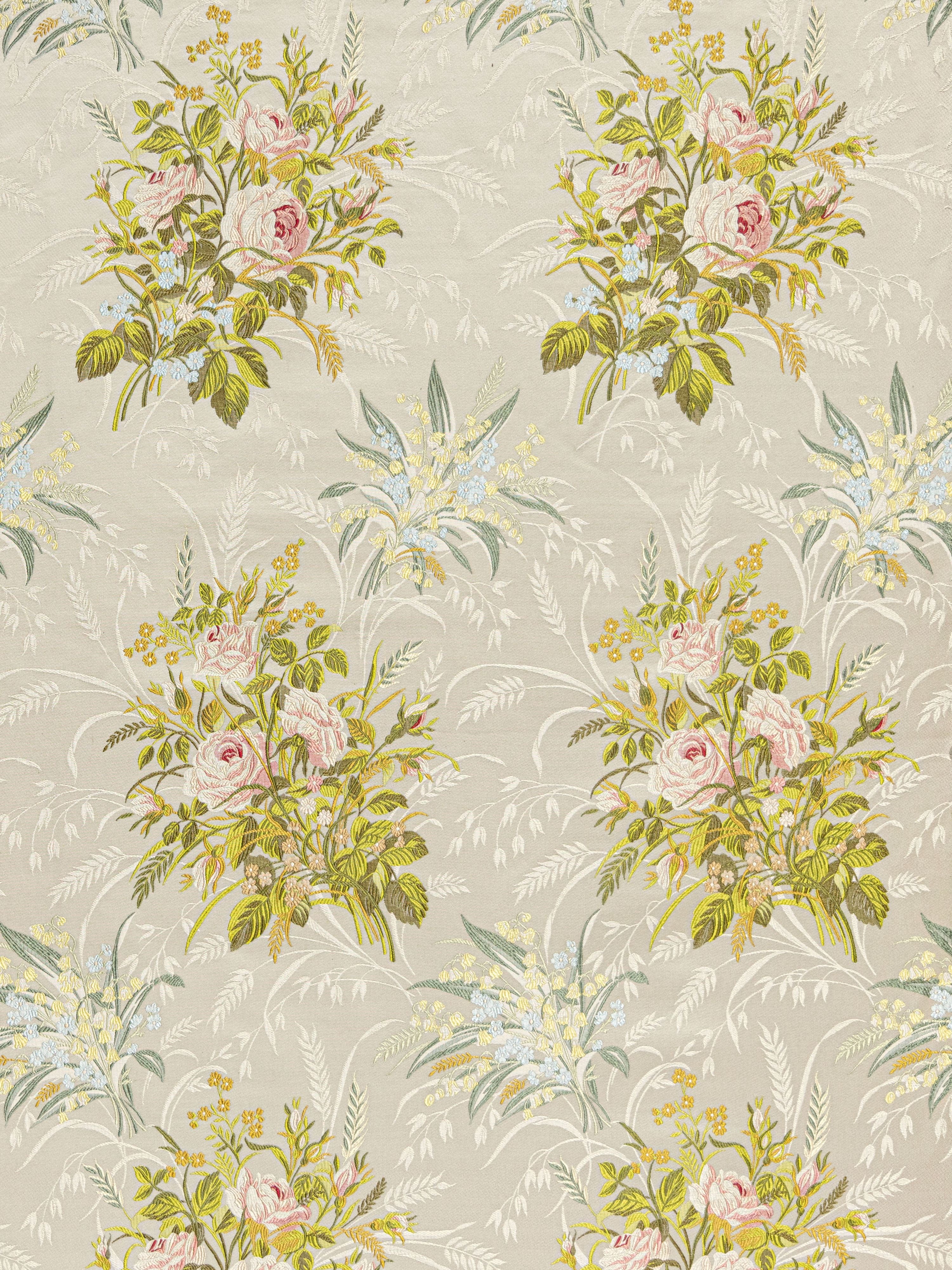Fiori Rosseta fabric in spring bouquet color - pattern number SB 00012046 - by Scalamandre in the Old World Weavers collection