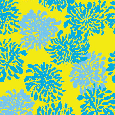 Mini Bloom fabric in buttercup color - pattern SC10035.540.0 - by Seacloth