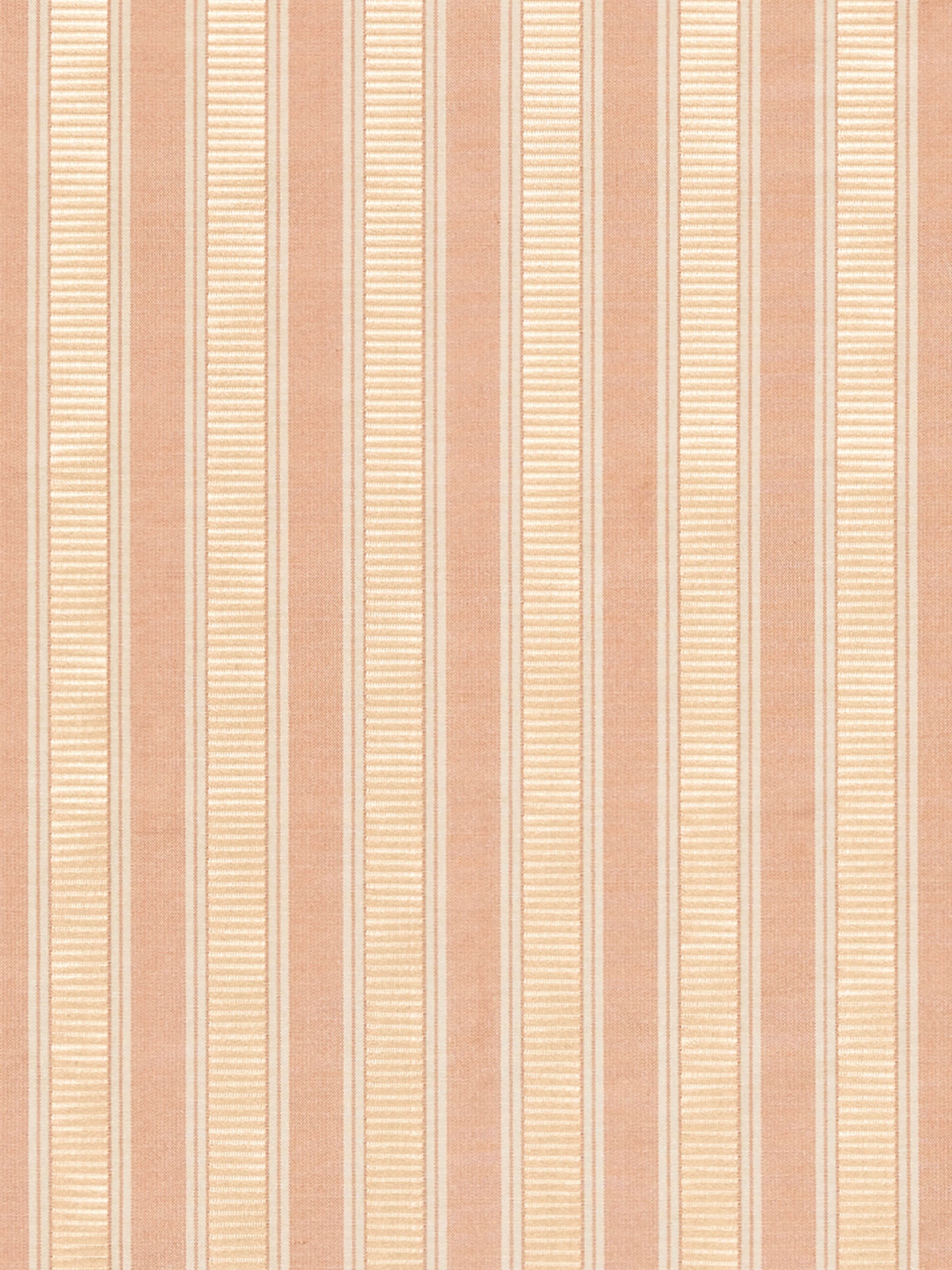 Shirred Stripe fabric in peach and beige color - pattern number SC 0001121M - by Scalamandre in the Scalamandre Fabrics Book 1 collection