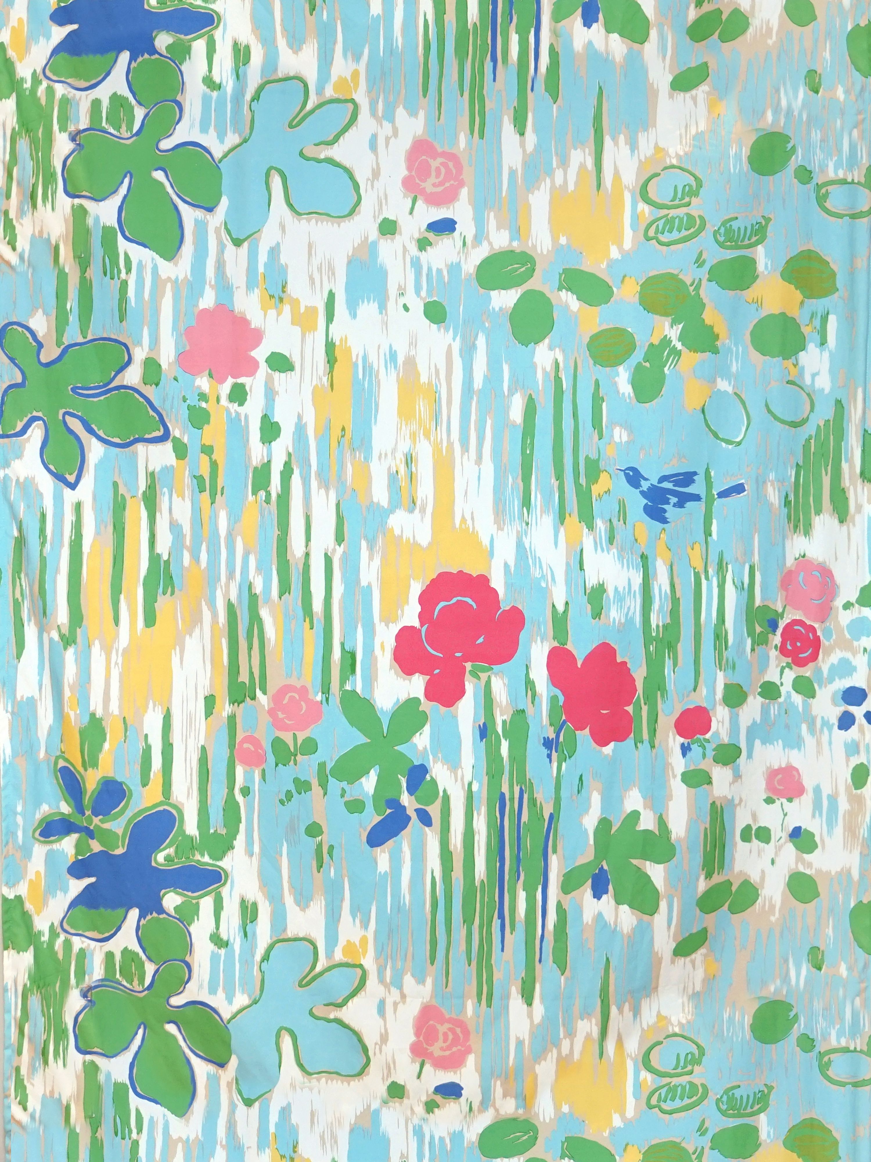 La Fenetre Ouverte fabric in multi color - pattern number SC 000116549 - by Scalamandre in the Scalamandre Fabrics Book 1 collection