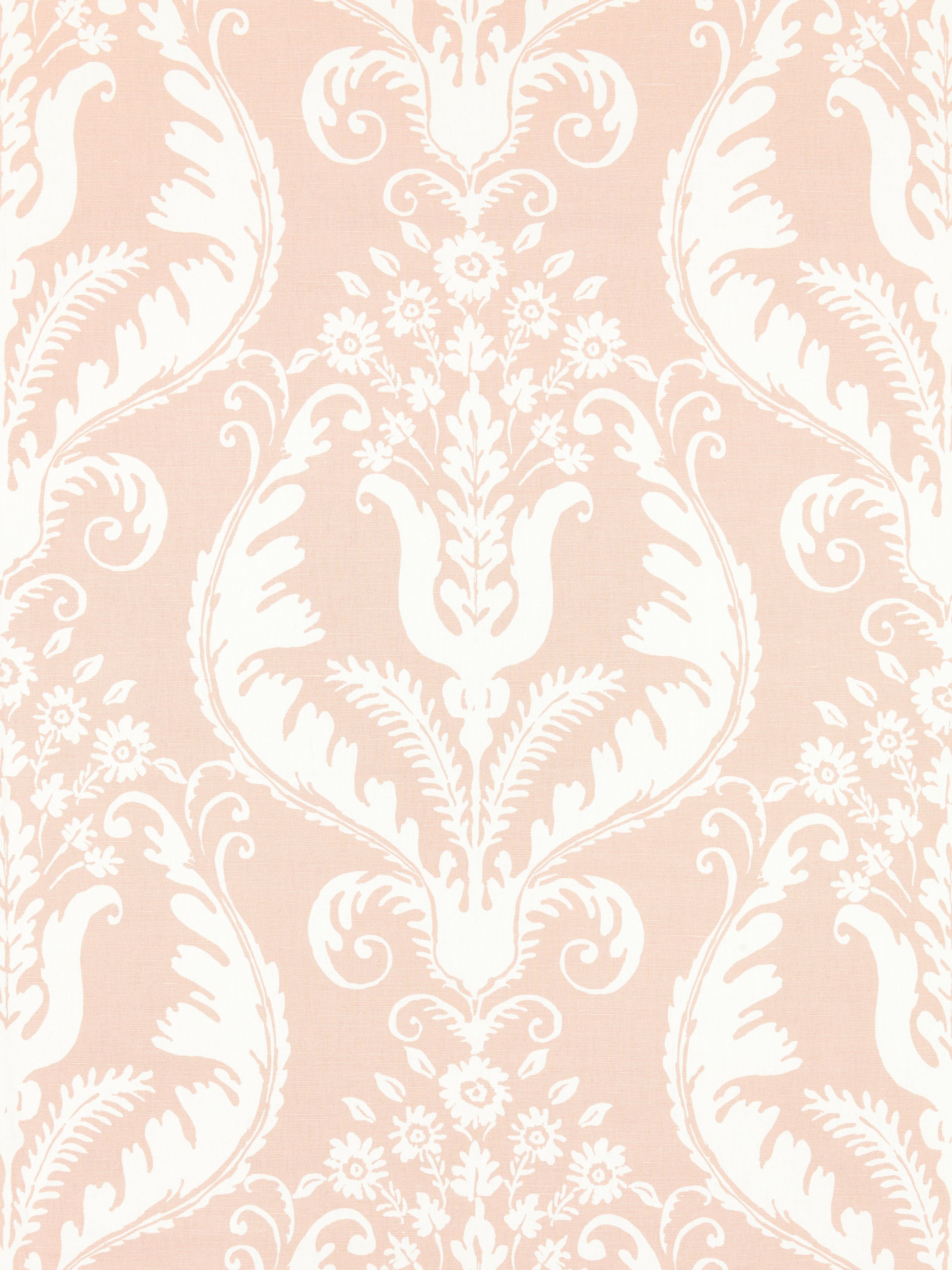 Primavera Linen Print fabric in blush color - pattern number SC 000116597 - by Scalamandre in the Scalamandre Fabrics Book 1 collection