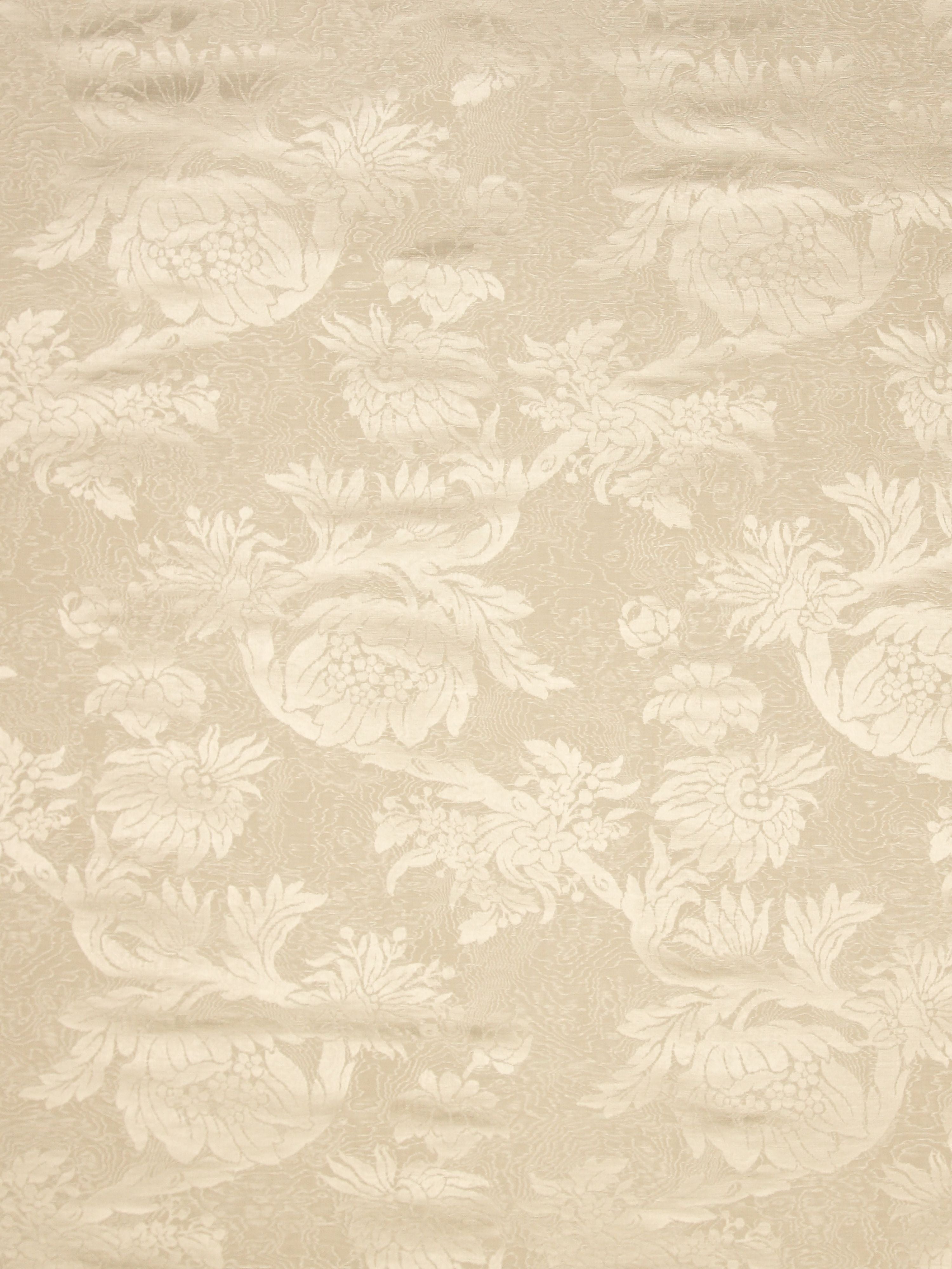 Damas Parc Monceau fabric in cream color - pattern number SC 000126695 - by Scalamandre in the Scalamandre Fabrics Book 1 collection