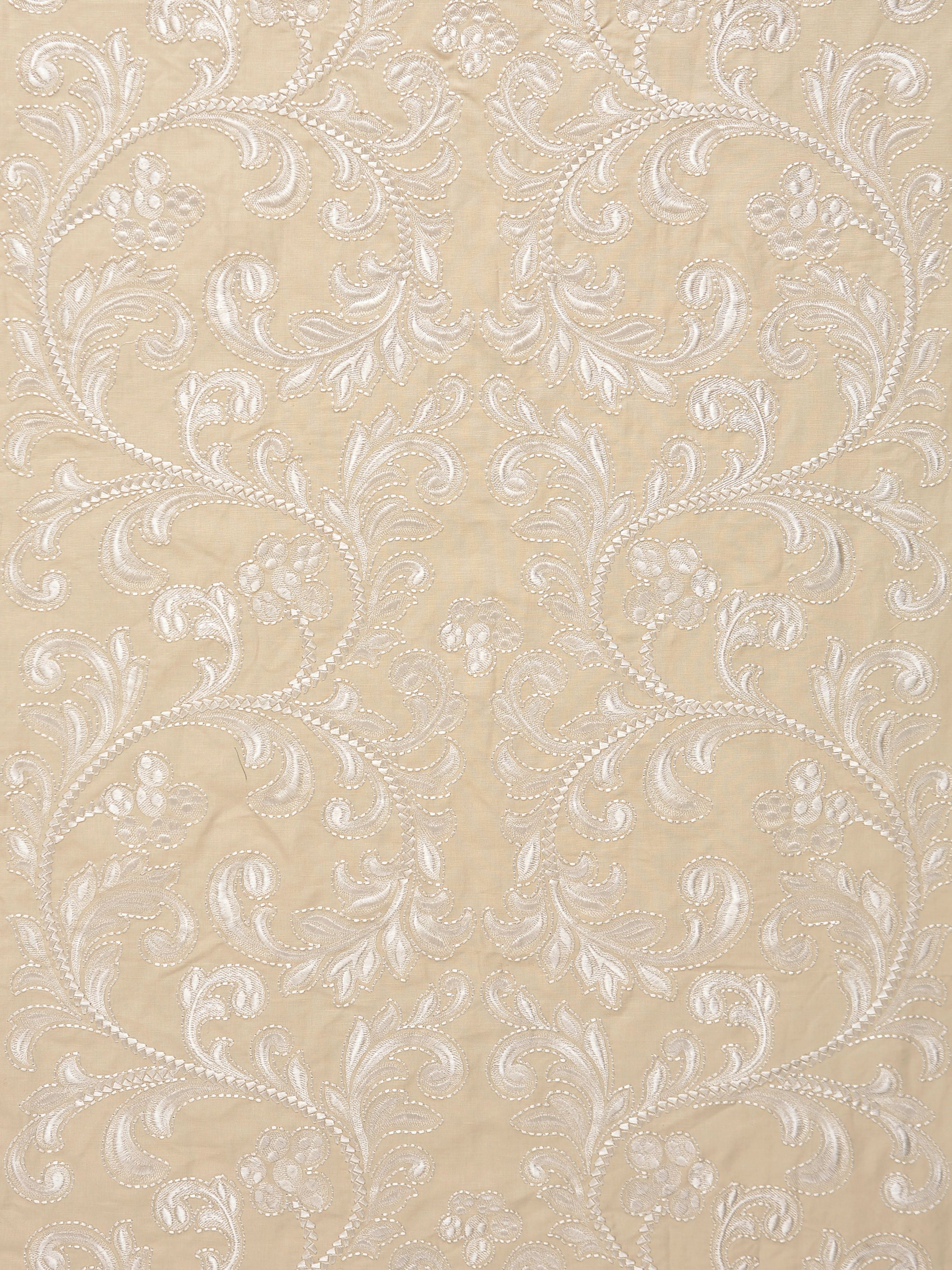 Chiara Embroidery fabric in chardonnay color - pattern number SC 000127029 - by Scalamandre in the Scalamandre Fabrics Book 1 collection