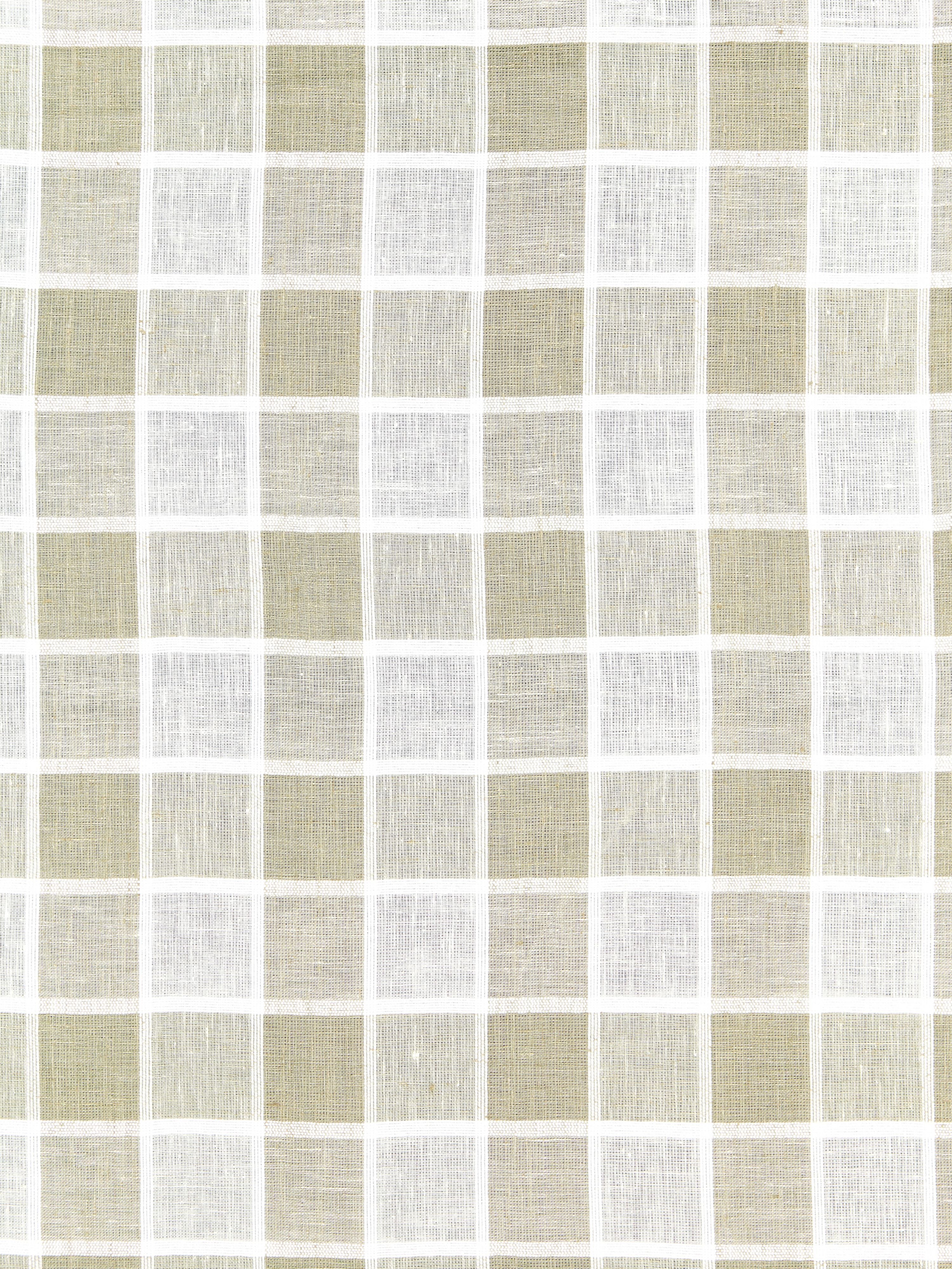 Wainscott Check Sheer fabric in linen color - pattern number SC 000127043 - by Scalamandre in the Scalamandre Fabrics Book 1 collection