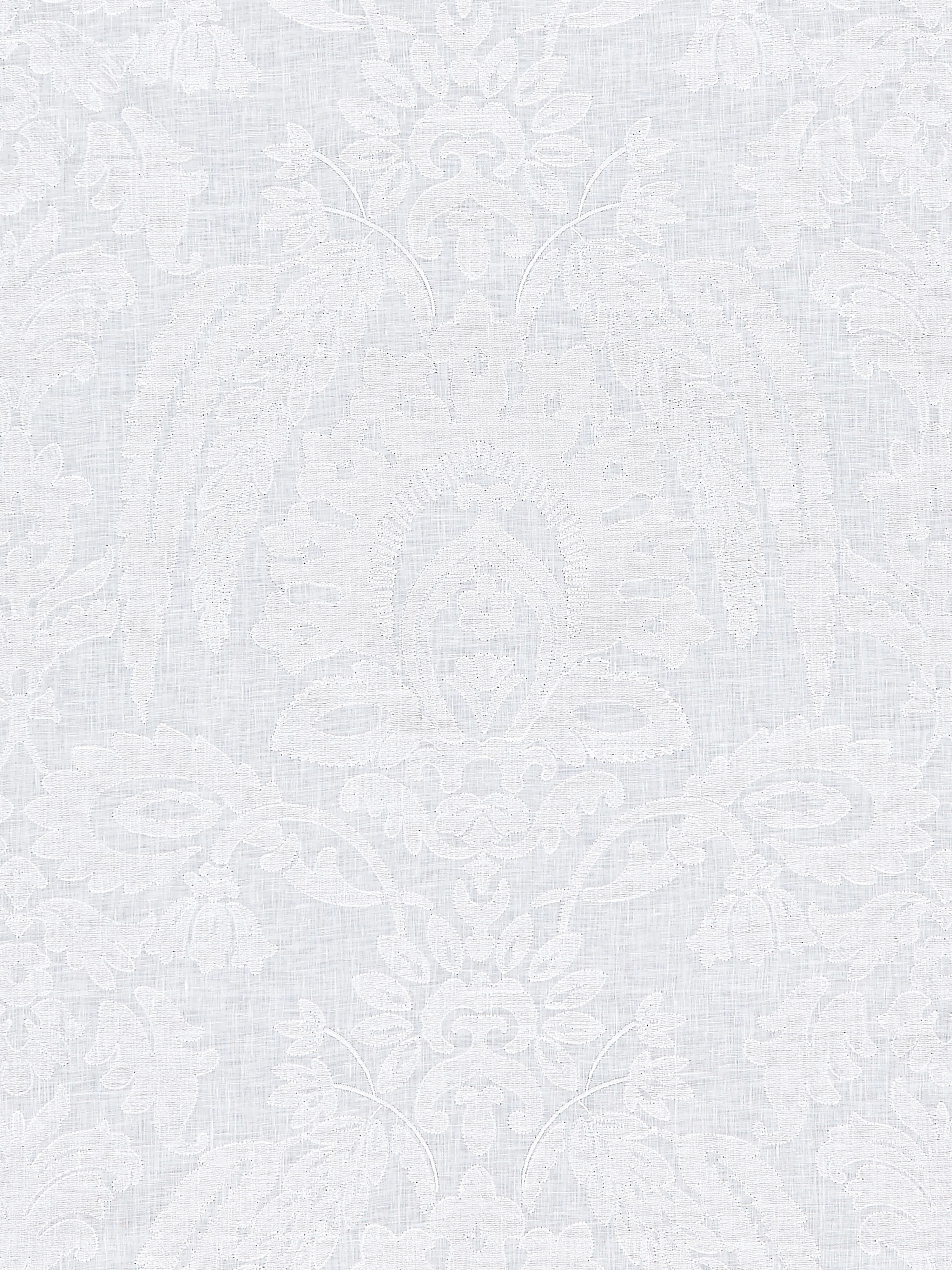 Lia Damask Sheer fabric in snow color - pattern number SC 000127053 - by Scalamandre in the Scalamandre Fabrics Book 1 collection