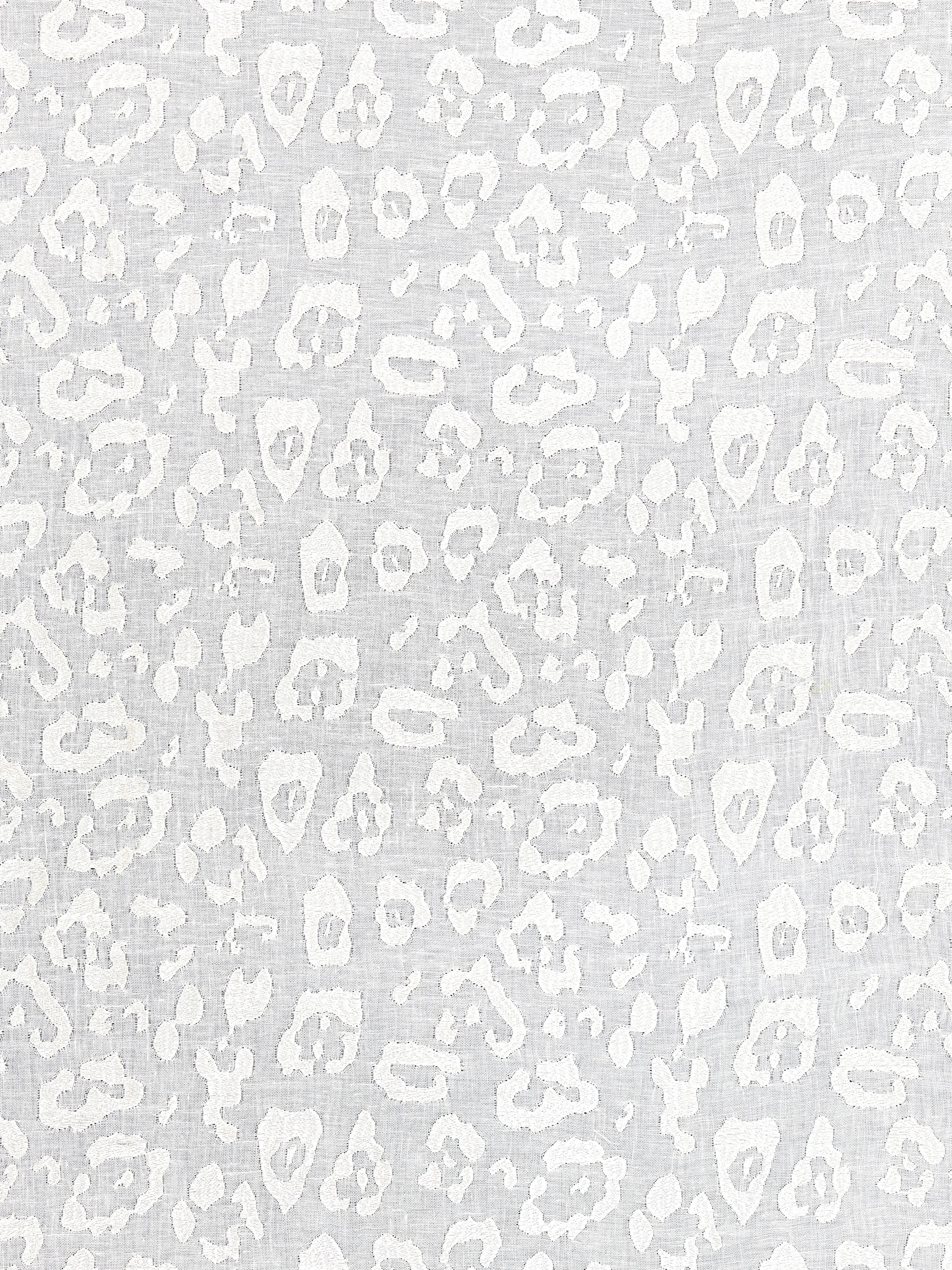 Leopard Linen Sheer fabric in ivory color - pattern number SC 000127054 - by Scalamandre in the Scalamandre Fabrics Book 1 collection