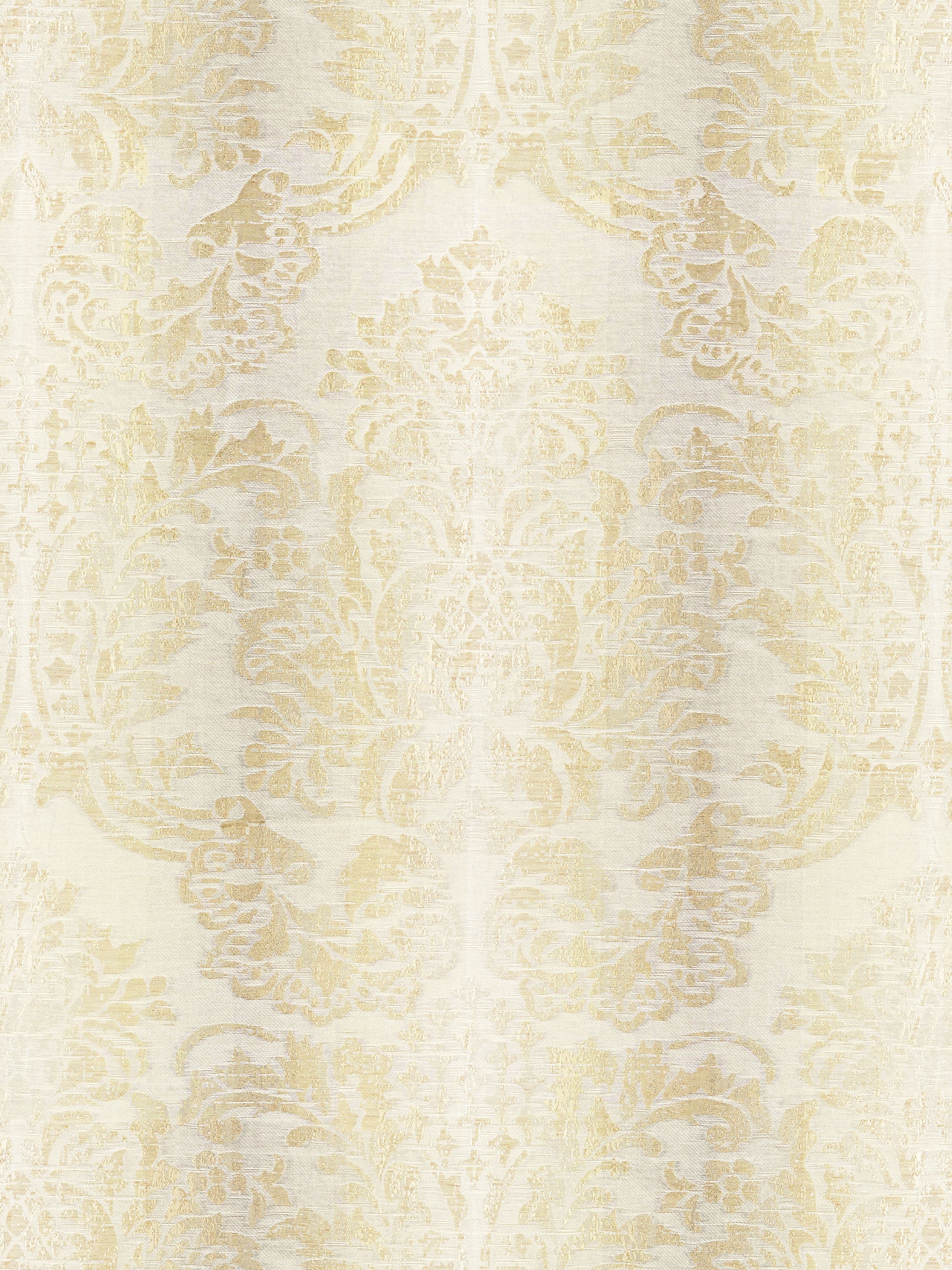 Sorrento Linen Damask fabric in parchment color - pattern number SC 000127093 - by Scalamandre in the Scalamandre Fabrics Book 1 collection